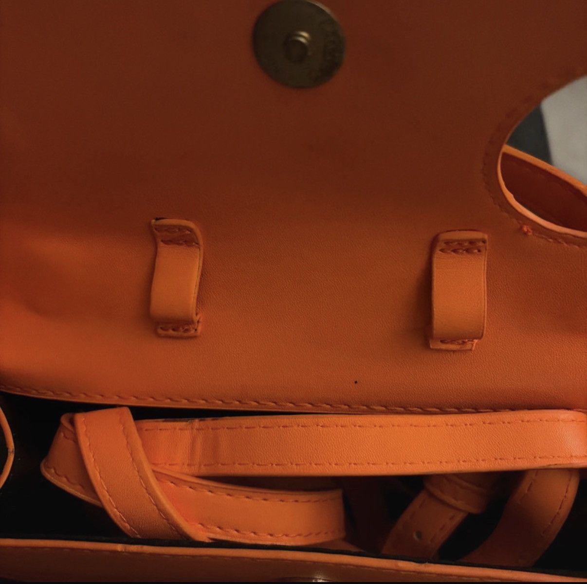 Shein Orange Multi Purpose Hand bag Size ONE SIZE - 2 Thumbnail