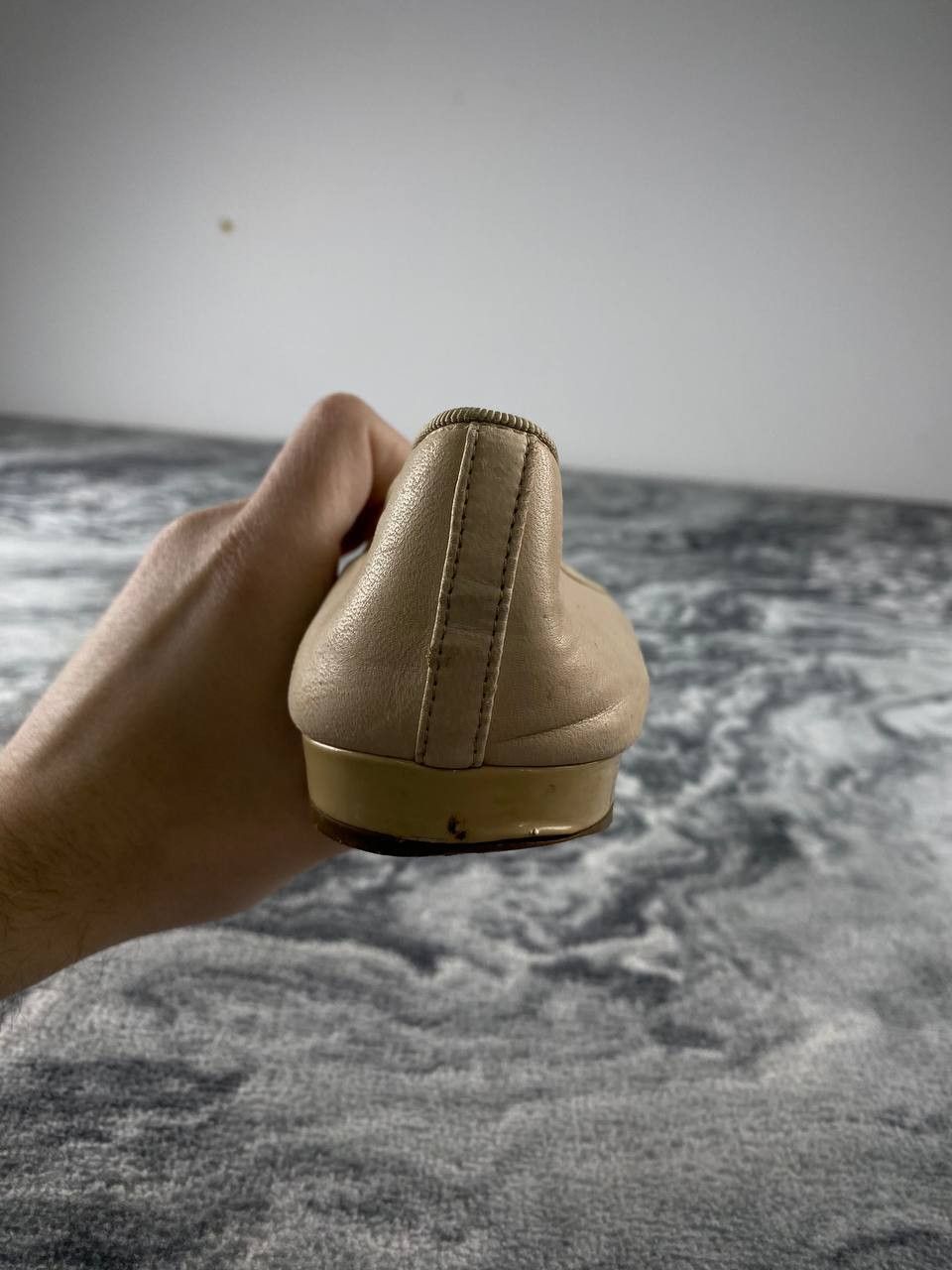 Prada Prada Quilted Bow Leather Ballet Flats Women Size 38 Beige Size US 8 / IT 38 - 5 Thumbnail
