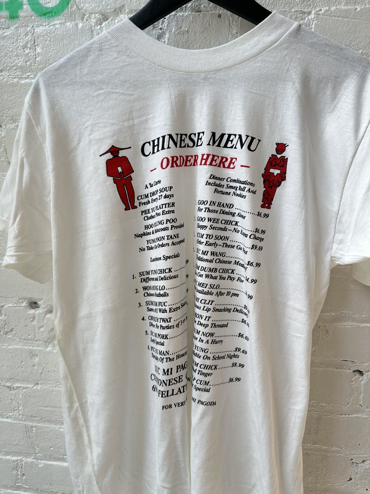 Vintage VINTAGE PERVERTED CHINESE MENU T Size US L / EU 52-54 / 3 - 1 Thumbnail