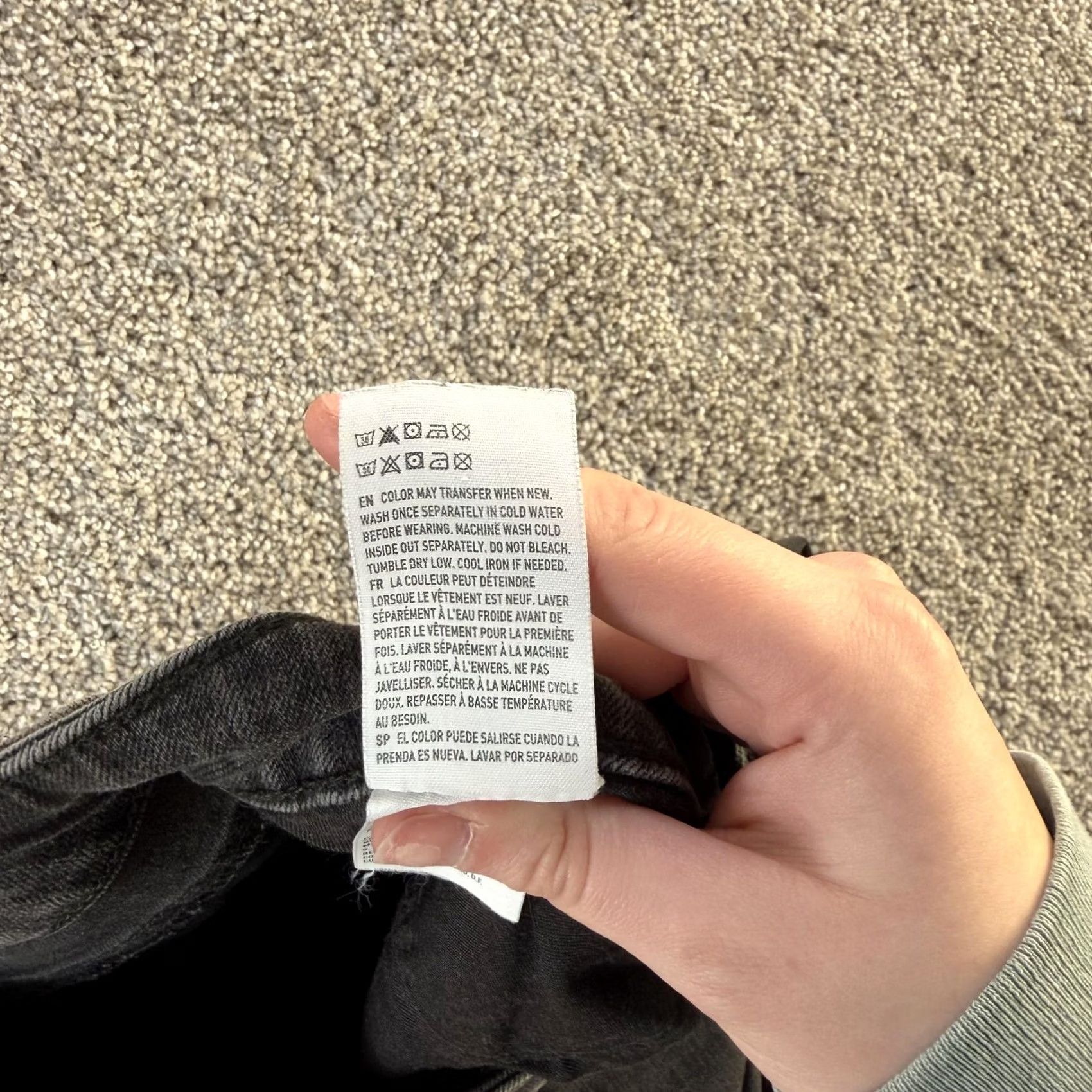 American Eagle Outfitters Mens American Eagle Jeans 31x32 Charcoal Gray Distressed 360 Extreme Flex Size US 31 - 6 Thumbnail