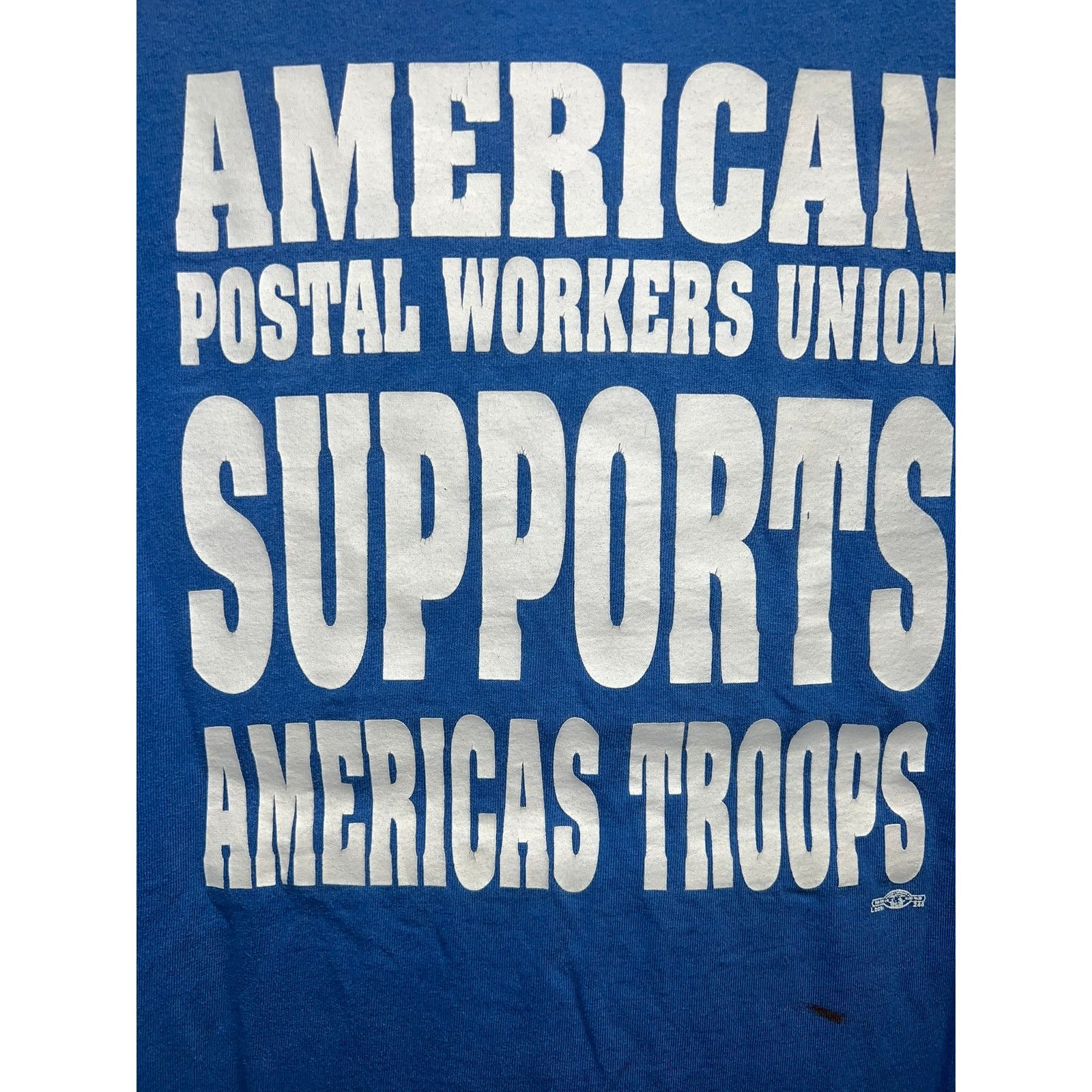 Vintage Vinage Union Line Shirt Lady Liberty Local 247 Blue Tee L Size US L / EU 52-54 / 3 - 3 Thumbnail