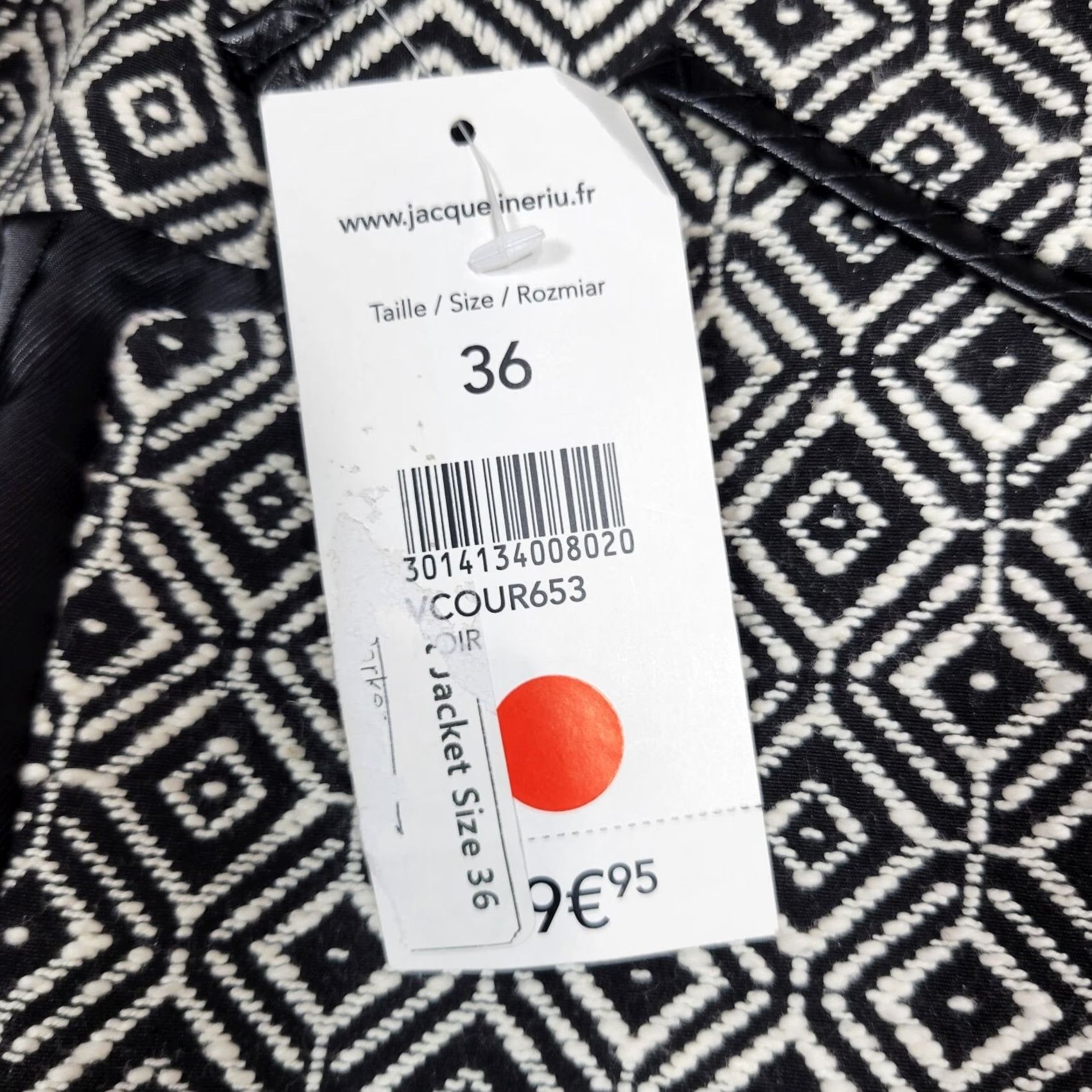 Vintage VINTAGE Jacqueline Riu Tweed Blazer Jacket Open Front Lined Sz 36 Geometric Gray New Blazer Women's 36 Gray Geometric Tweed Jacket Size XS / US 0-2 / IT 36-38 - 7 Thumbnail