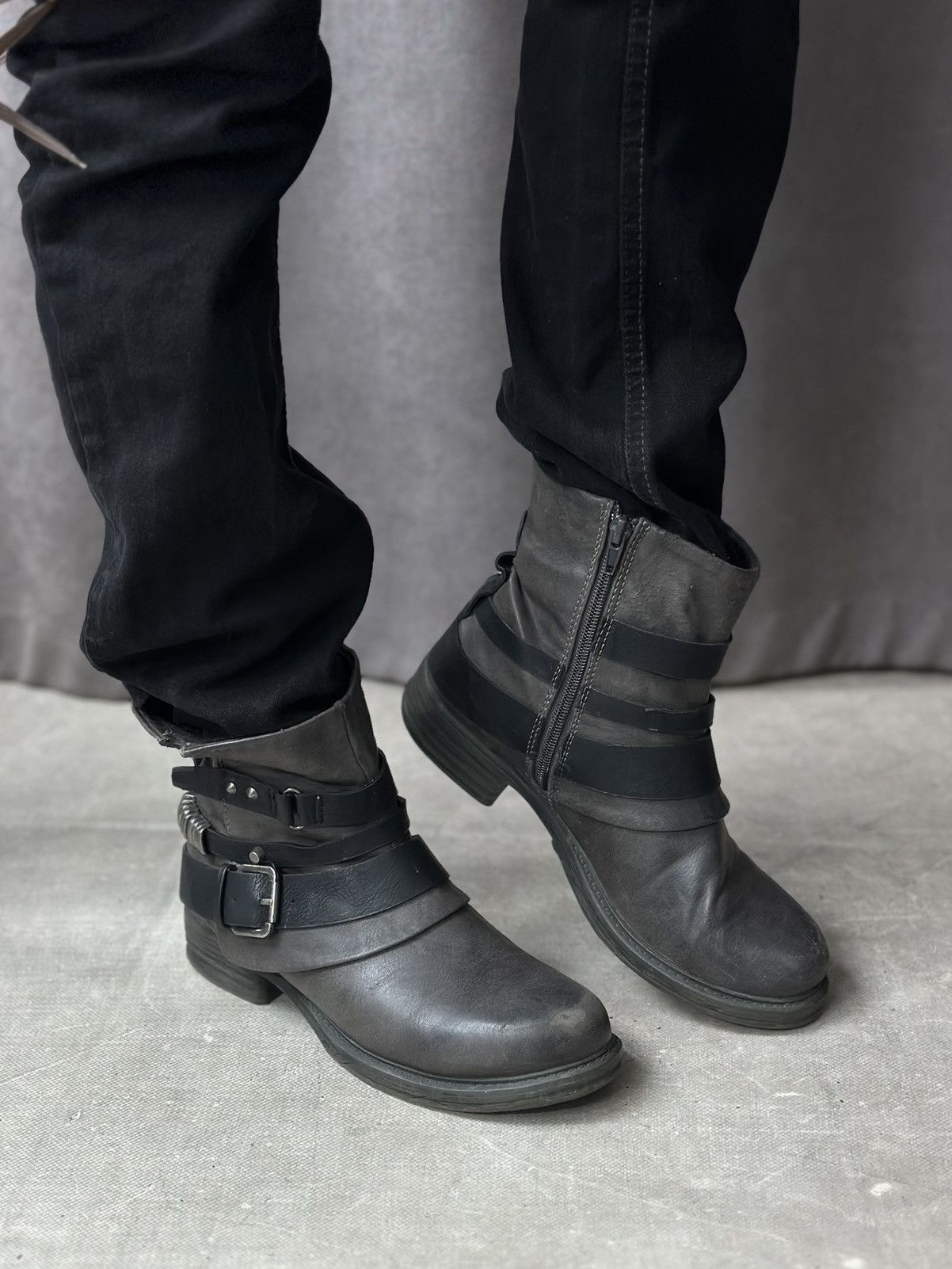 If Six Was Nine Vintage Hysteric Glamour Leather Boots AS 98 Rick Owens Size US 8 / IT 38 - 3 Thumbnail