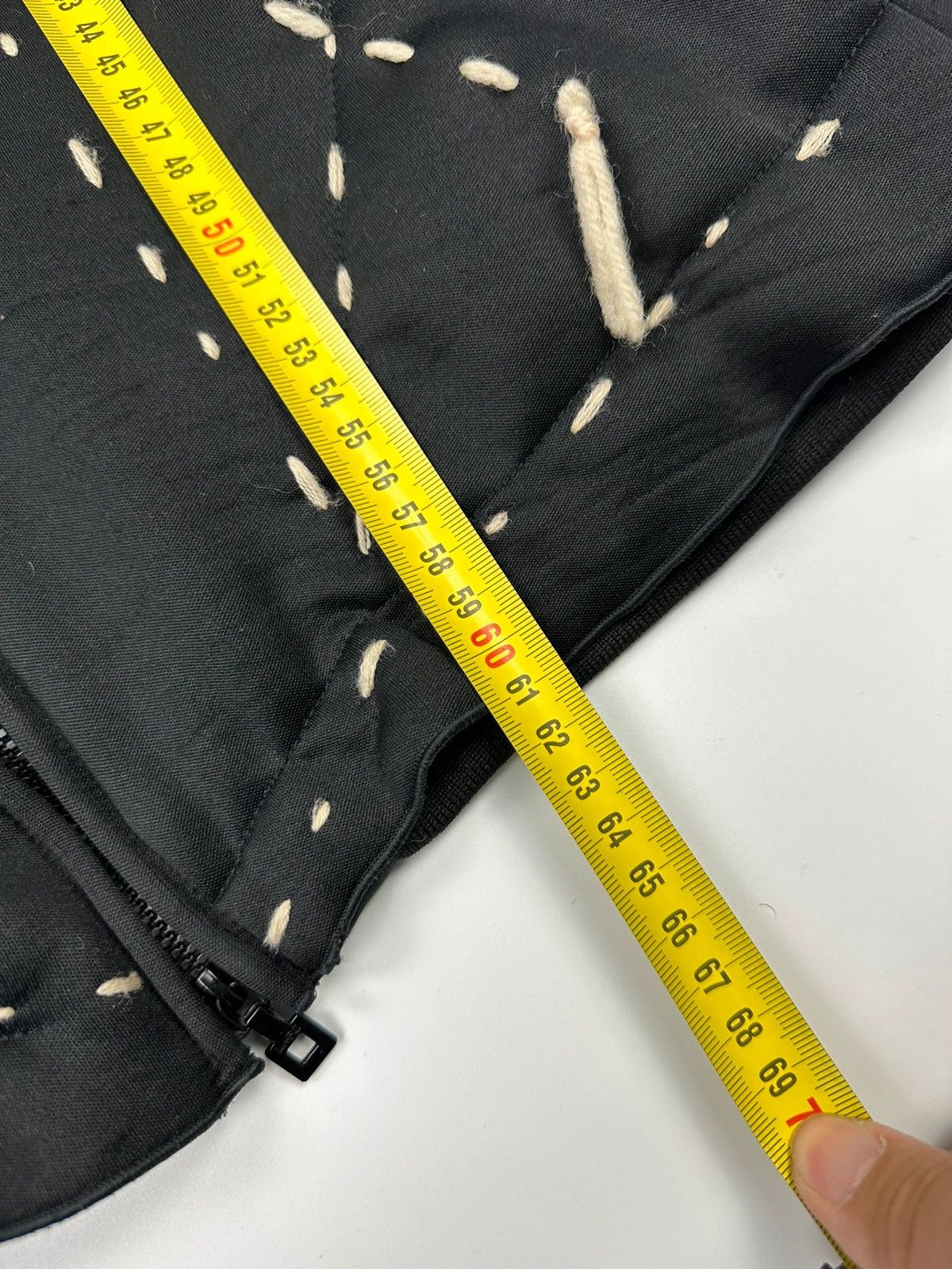 Marithe + Francois Girbaud Marithé Francois Girbaud Black White Stitched Sample Jacket Size L / US 10 / IT 46 - 14 Thumbnail