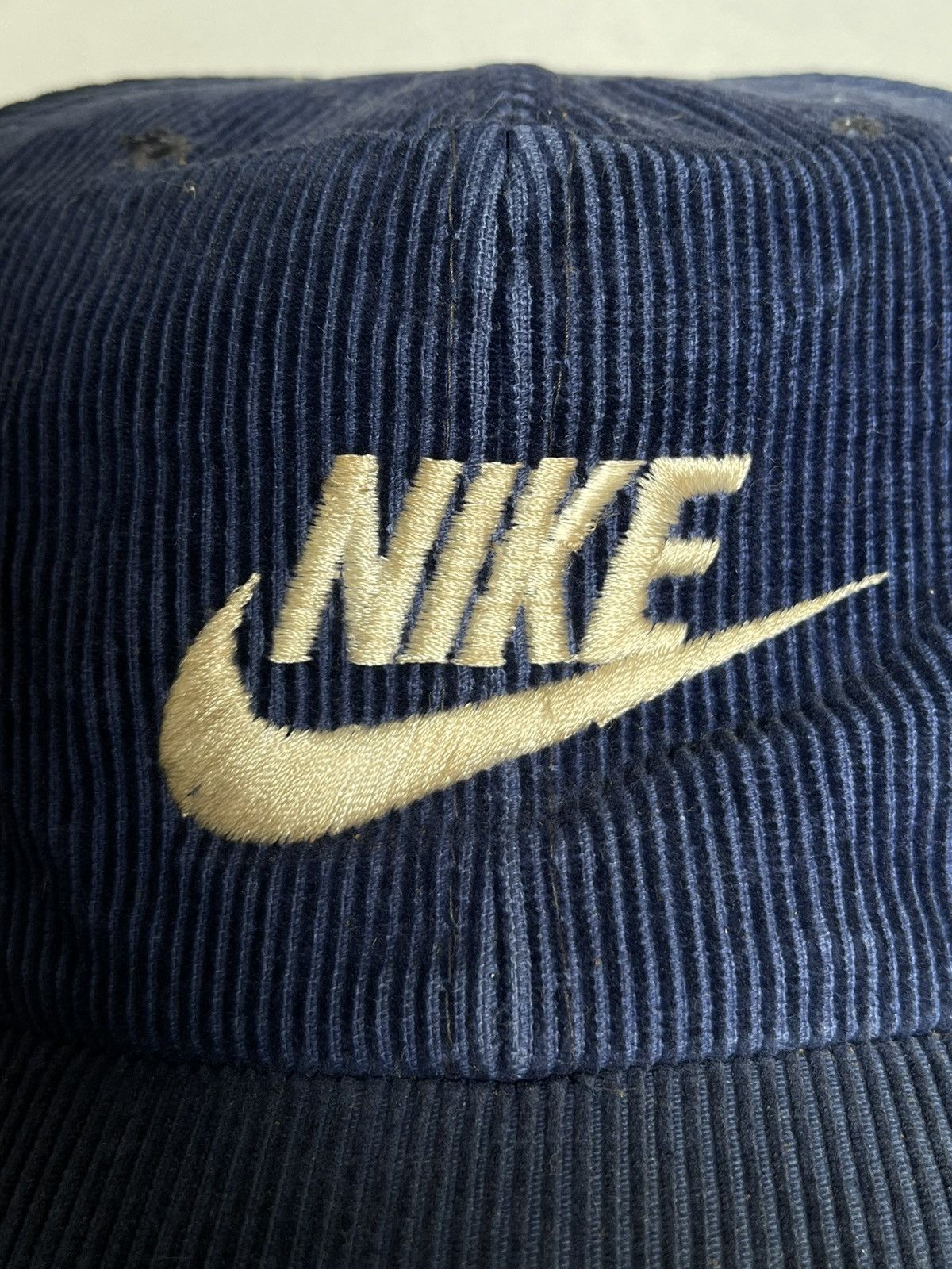 Nike × Vintage Vintage 80s Nike Embroidered Corduroy Hats Size ONE SIZE - 2 Thumbnail