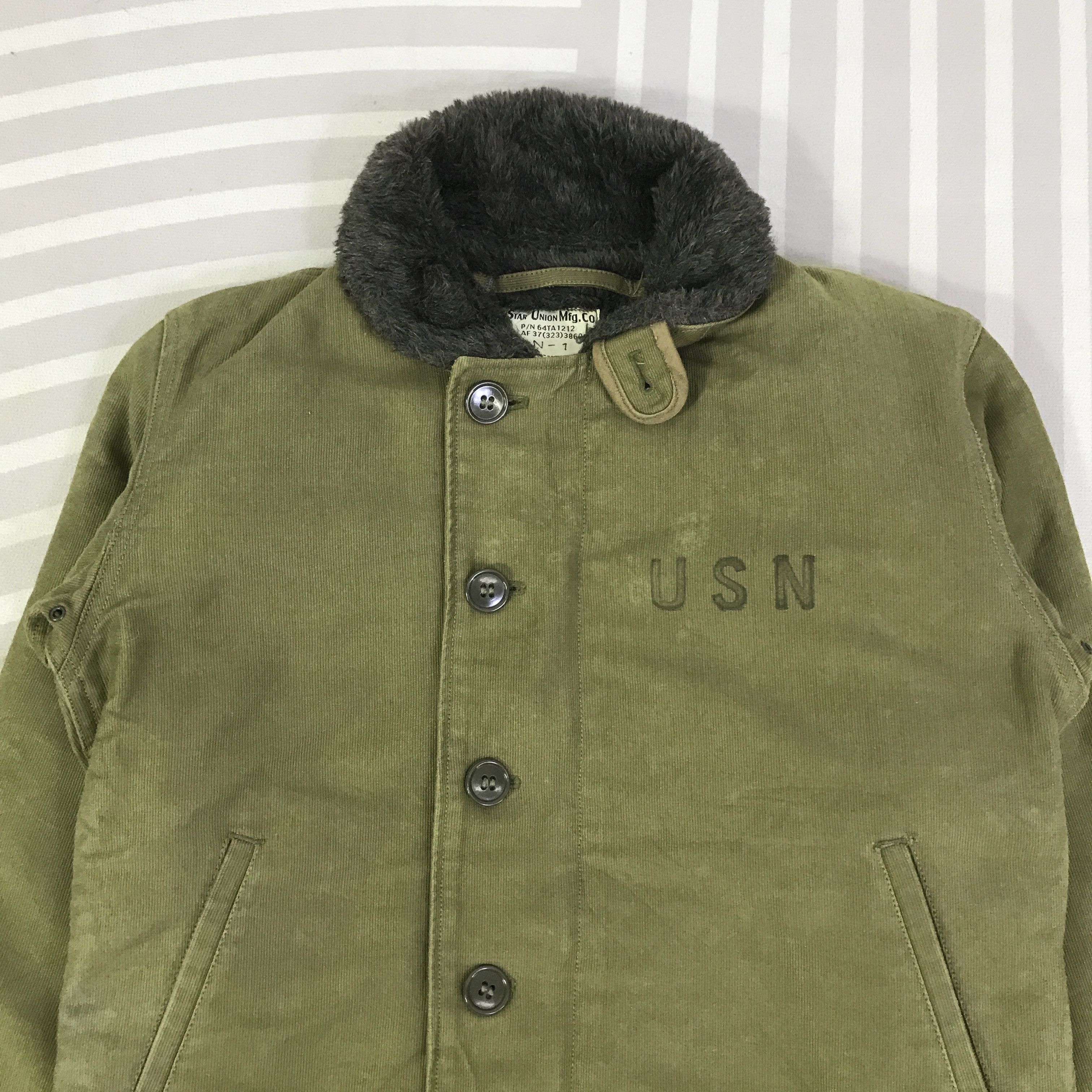 Japanese Brand Vintage USN Army Kid design Jacket K115B11 Size US M / EU 48-50 / 2 - 2 Thumbnail