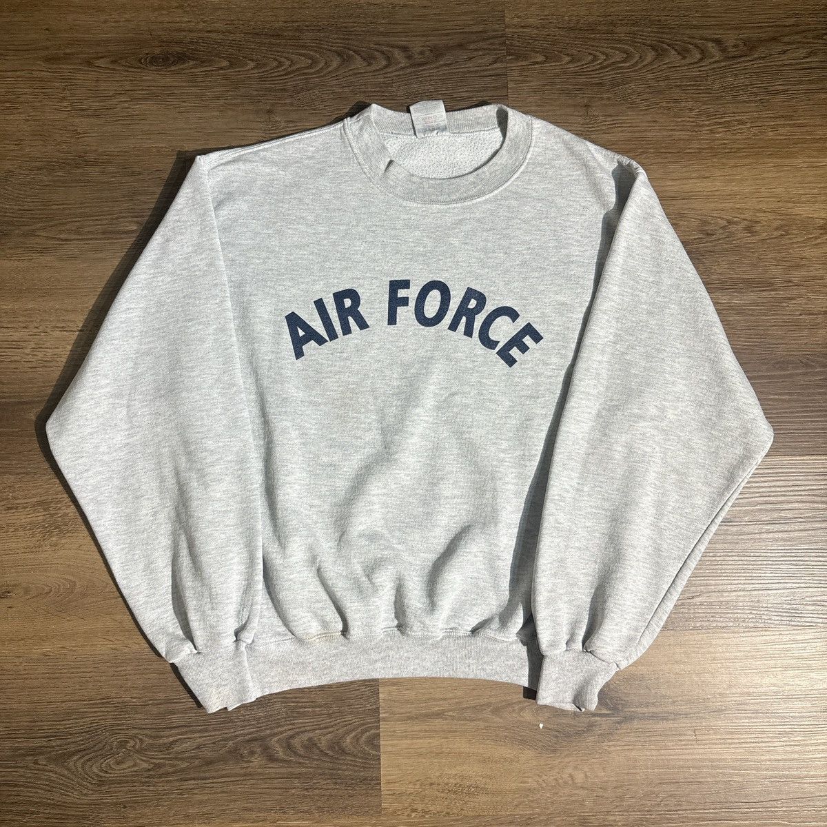 Vintage Vintage Air Force Ash Grey Sweatshirt Size S Size US S / EU 44-46 / 1 - 1 Thumbnail