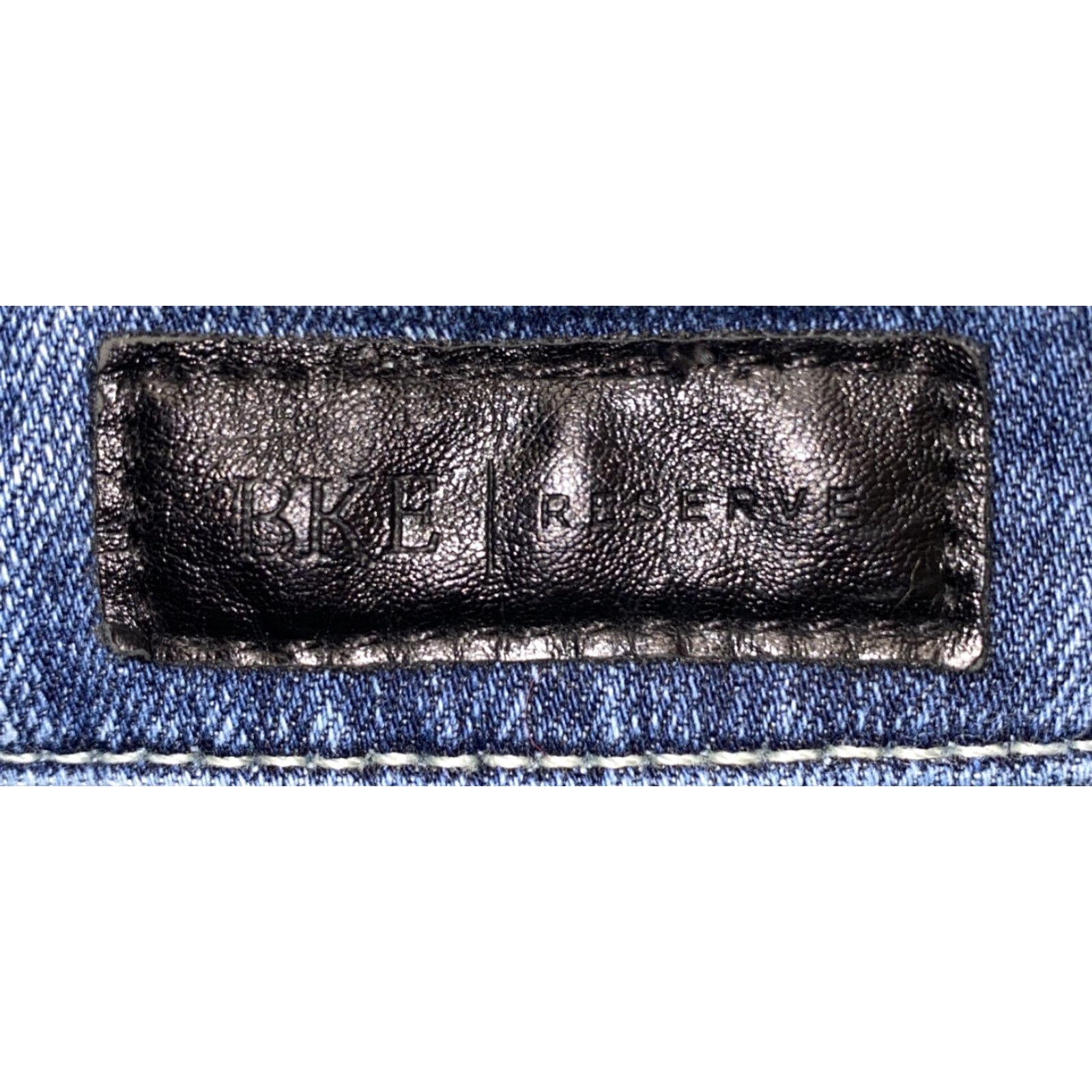 BKE BKE RESERVE Jeans Addison Zip Fly Womens Blue 25x26 Denim Cotton Regular 26 Inseam Women Jeans Size 42" / US 20 - 5 Thumbnail