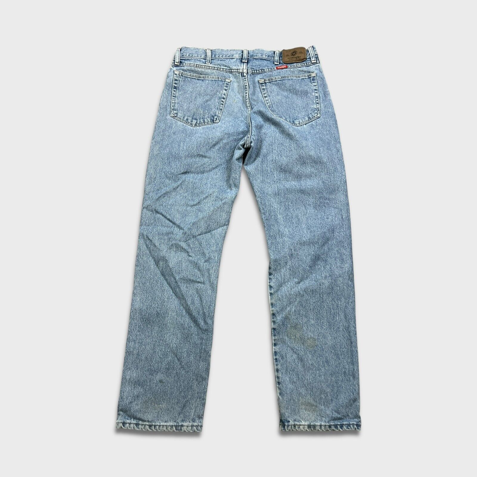 Vintage × Wrangler Wrangler Jeans Men 34x32 Blue Straight Work Wear Denim Pants Size US 34 / EU 50 - 3 Thumbnail