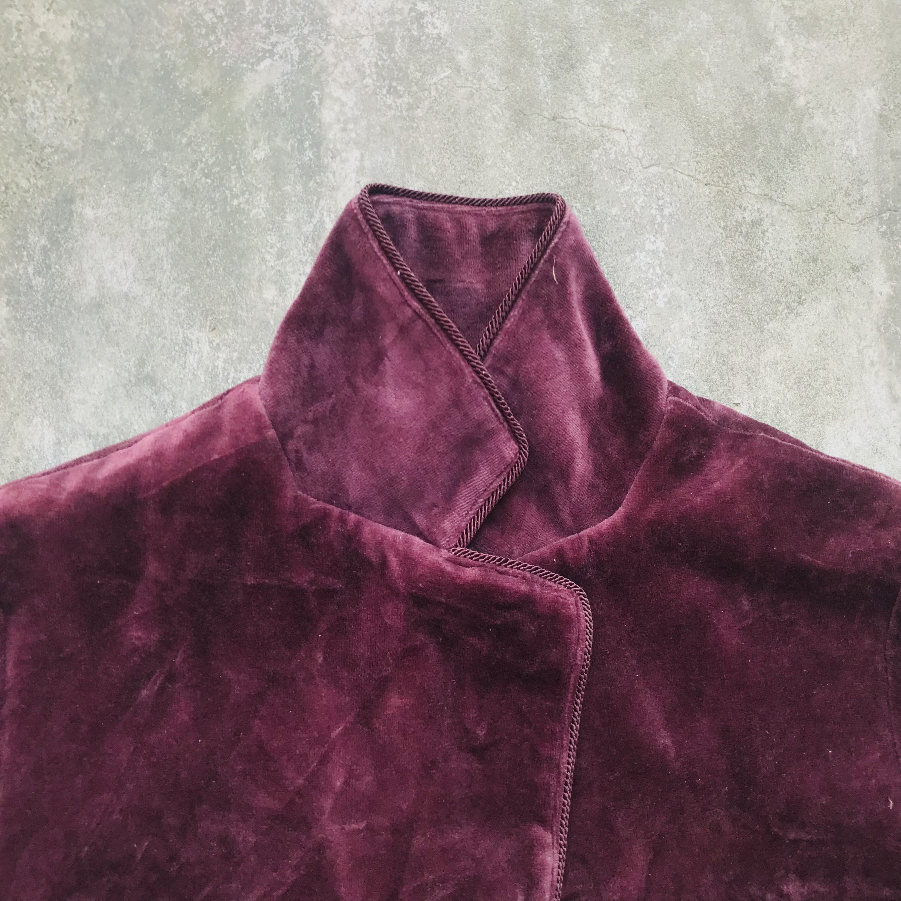 Japanese Brand × Vintage Japanese Lace Line Velour Slim Blazer Size M / US 6-8 / IT 42-44 - 5 Thumbnail