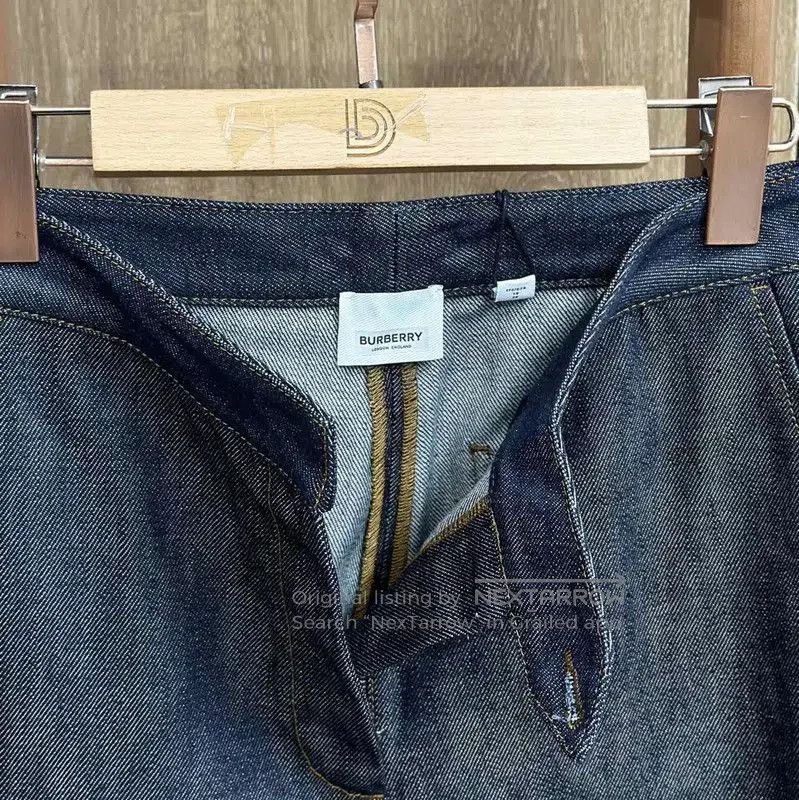 Burberry Burberry Deep Blue Cotton Women's Jeans. Size 23" - 4 Thumbnail
