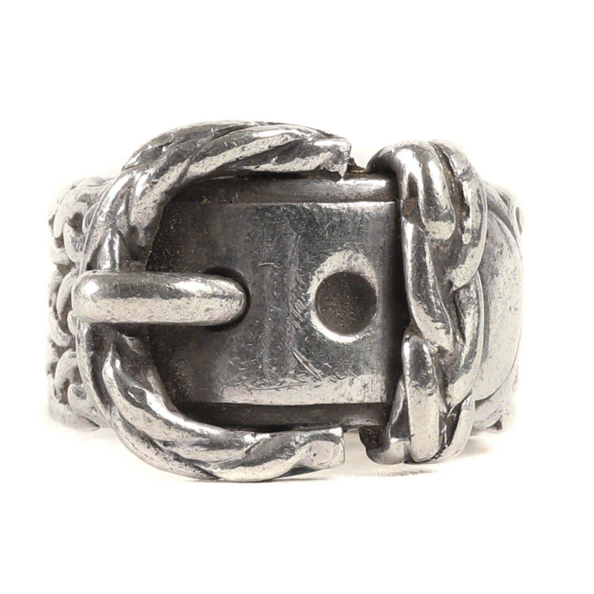 image of Hermes Diane Silver Ring Jewelry Belt 50 Accessories, Women's