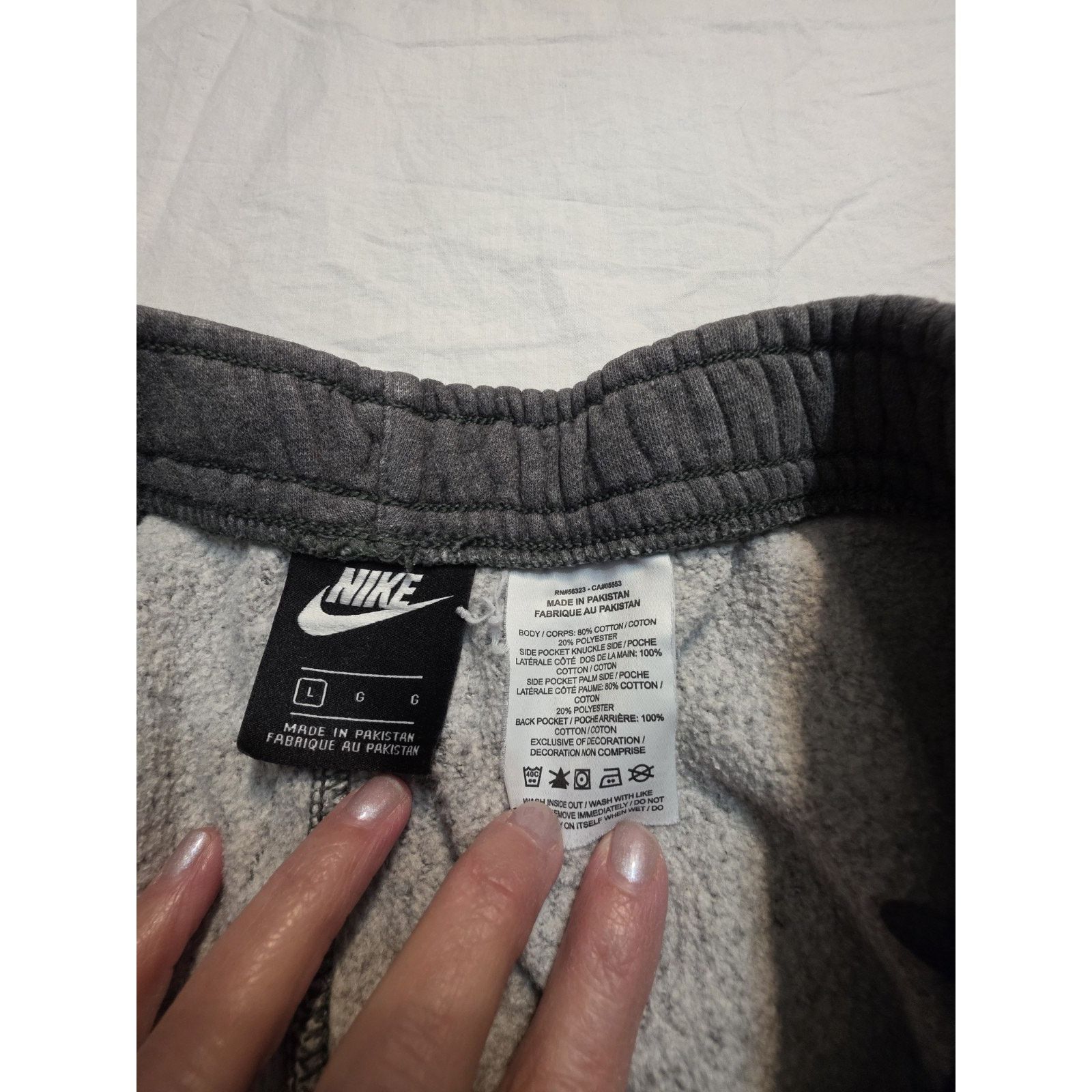 Nike Nike Just Do It Men's Size Xl Grey Sweatpants Size US 30 / EU 46 - 5 Thumbnail