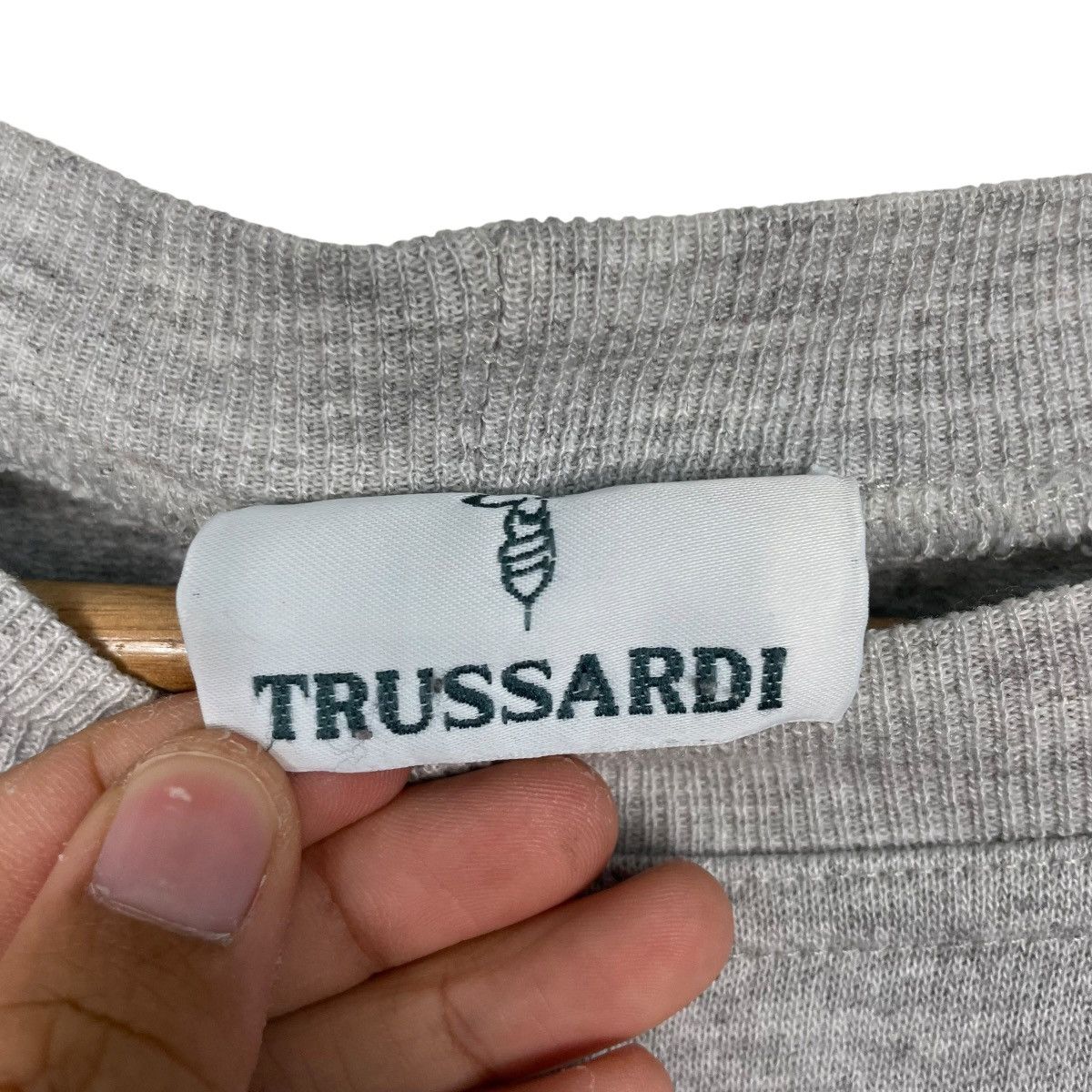 Trussardi Trussardi Big Logo Crewneck Sweatshirt Size US M / EU 48-50 / 2 - 11 Thumbnail