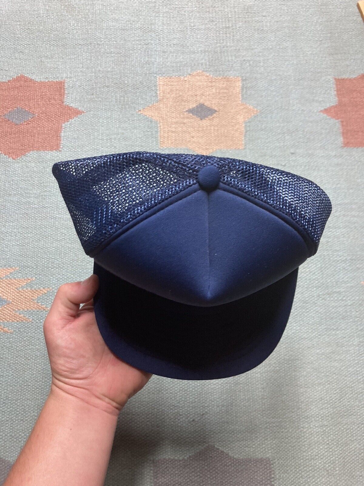 Vintage VTG trucker hat mesh evans equipment logo blue SnapBack Size ONE SIZE - 3 Thumbnail