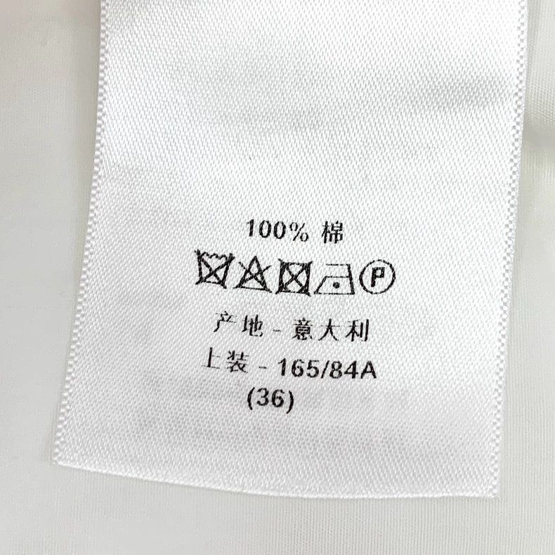 Dior Dior White bee embroidered cotton lapel single-breasted sh Size XS / US 0-2 / IT 36-38 - 8 Thumbnail