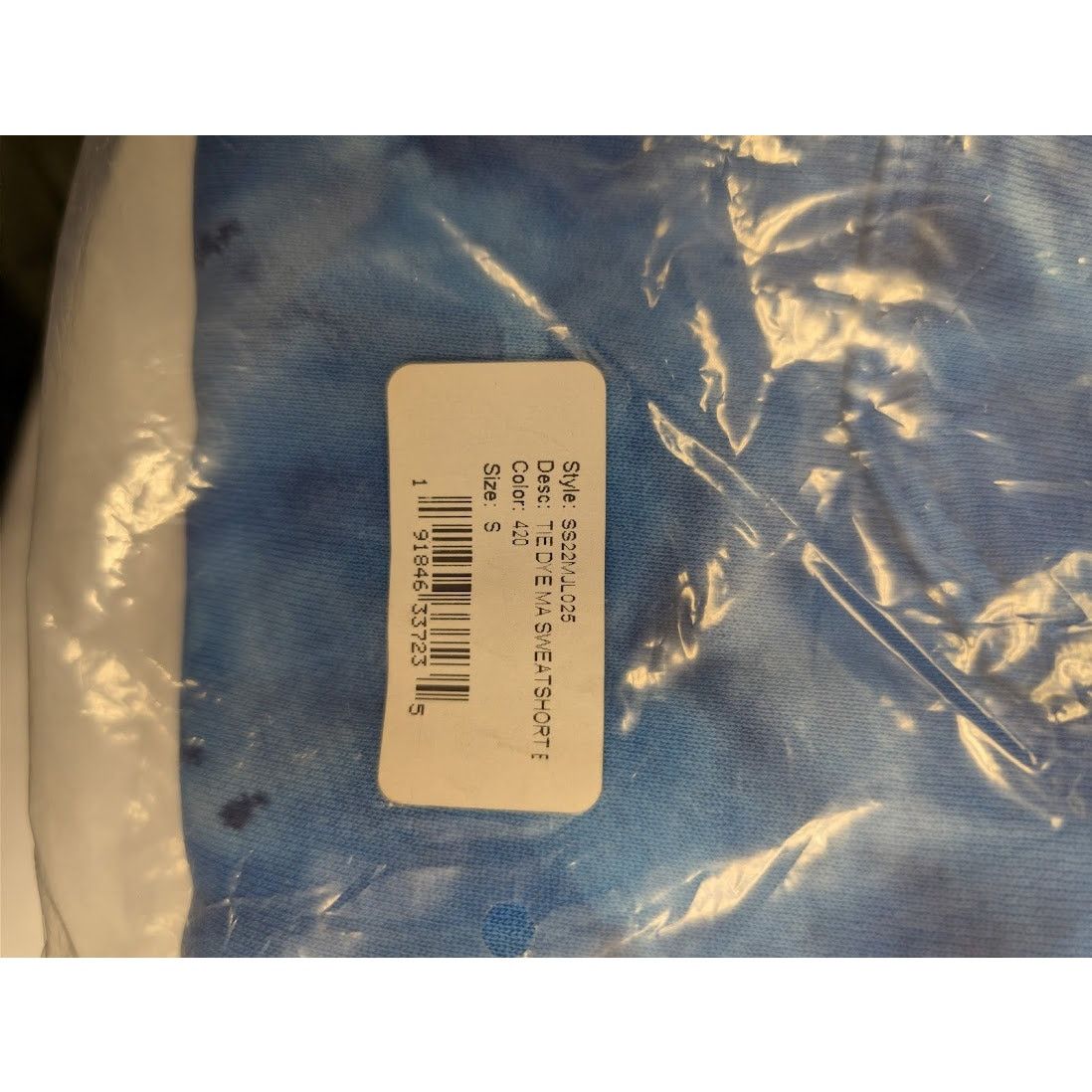 Amiri o1rshd1 Tie Dye MA Sweatshort Shorts in Blue S Size US 30 / EU 46 - 17 Thumbnail