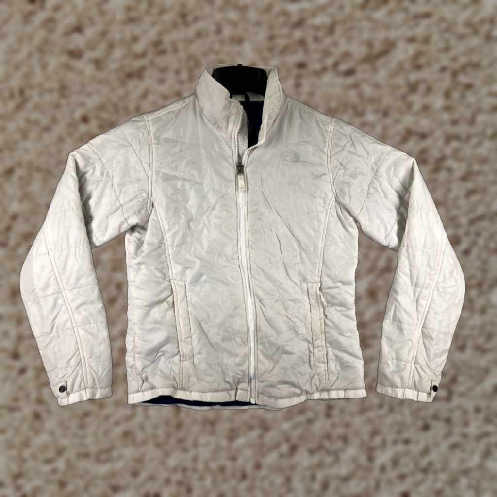 The North Face The North Face Jacket Womens Small White Nylon Shell Insulated Mock Neck Warm Size S / US 4 / IT 40 - 1 Thumbnail