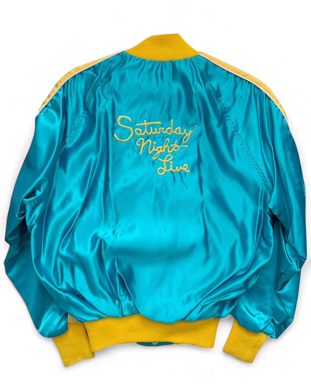 Vintage 1979 SNL Staff Satin Souvenir Jacket (Saturday Night Live) Size US L / EU 52-54 / 3 - 1 Thumbnail