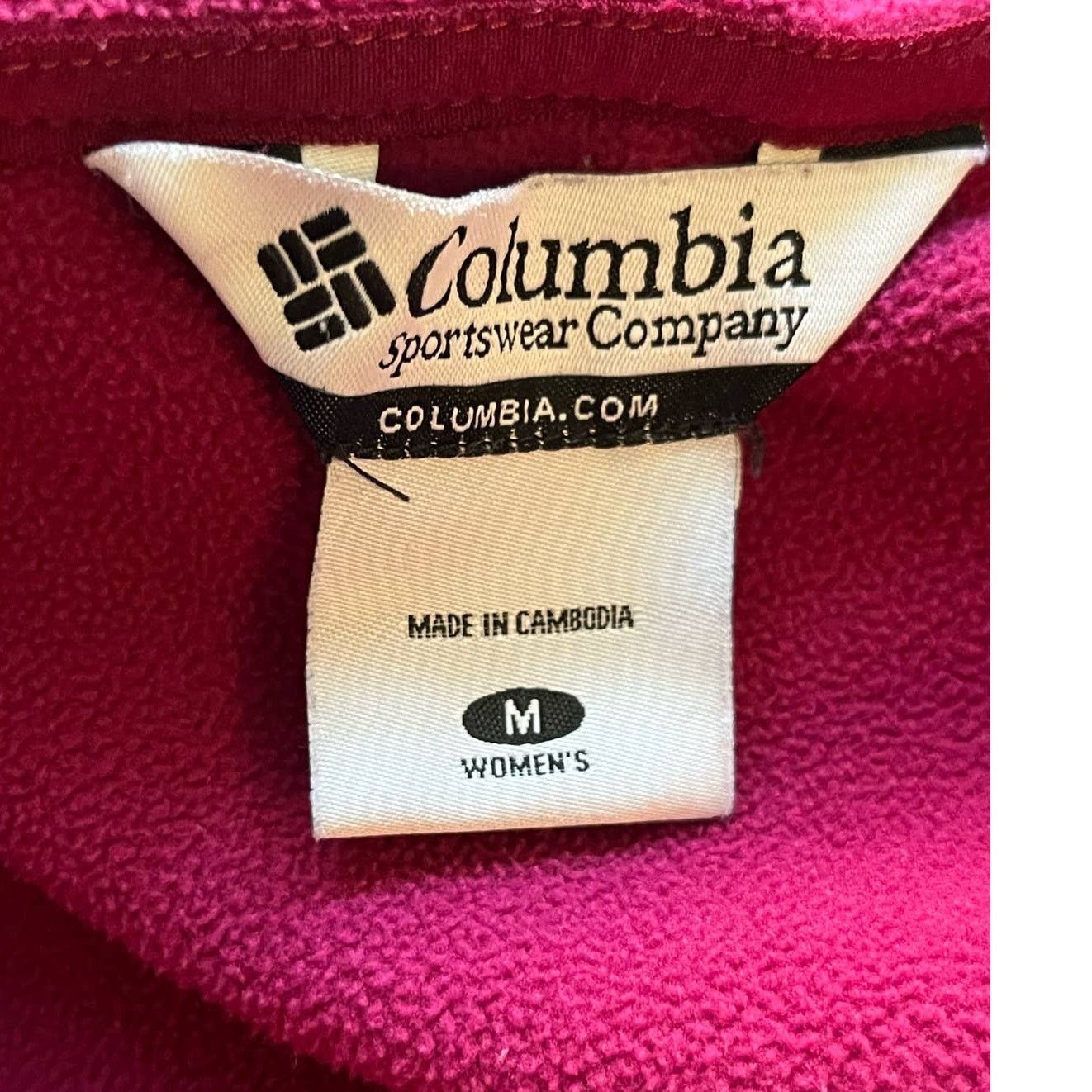 Columbia Columbia Softshell Jacket Womens Medium Pink Zip Pockets Size M / US 6-8 / IT 42-44 - 3 Thumbnail