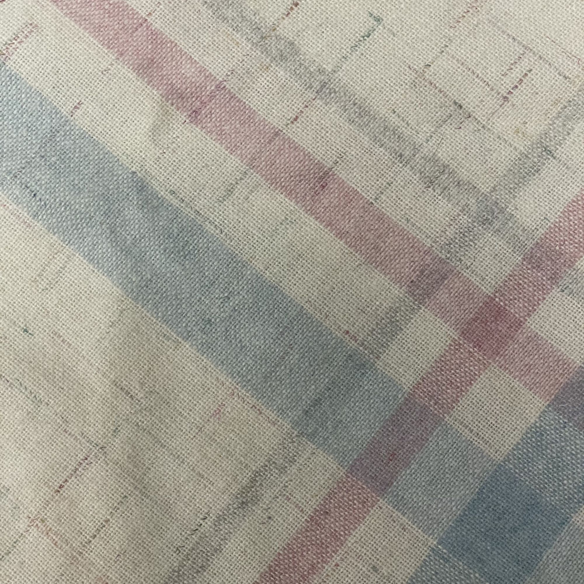 Other Vtg PASTEL Cream Blue Pink Plaid MIDI Fleck A Line Skirt Size 26" / US 2 / IT 38 - 3 Thumbnail