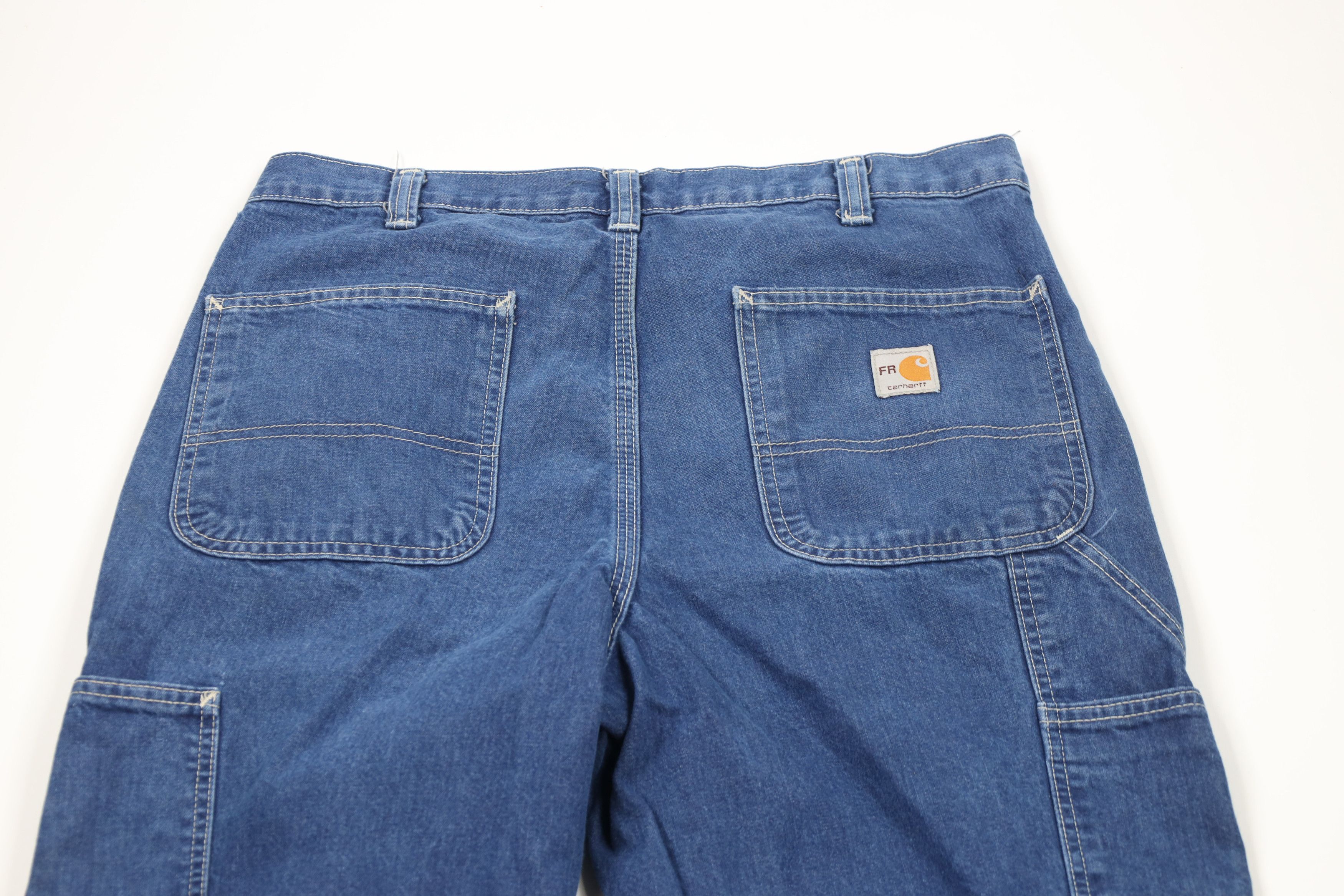 Carhartt × Vintage Vintage Carhartt FR Flame Resistant Wide Leg Dungaree Jeans Size US 34 / EU 50 - 12 Thumbnail