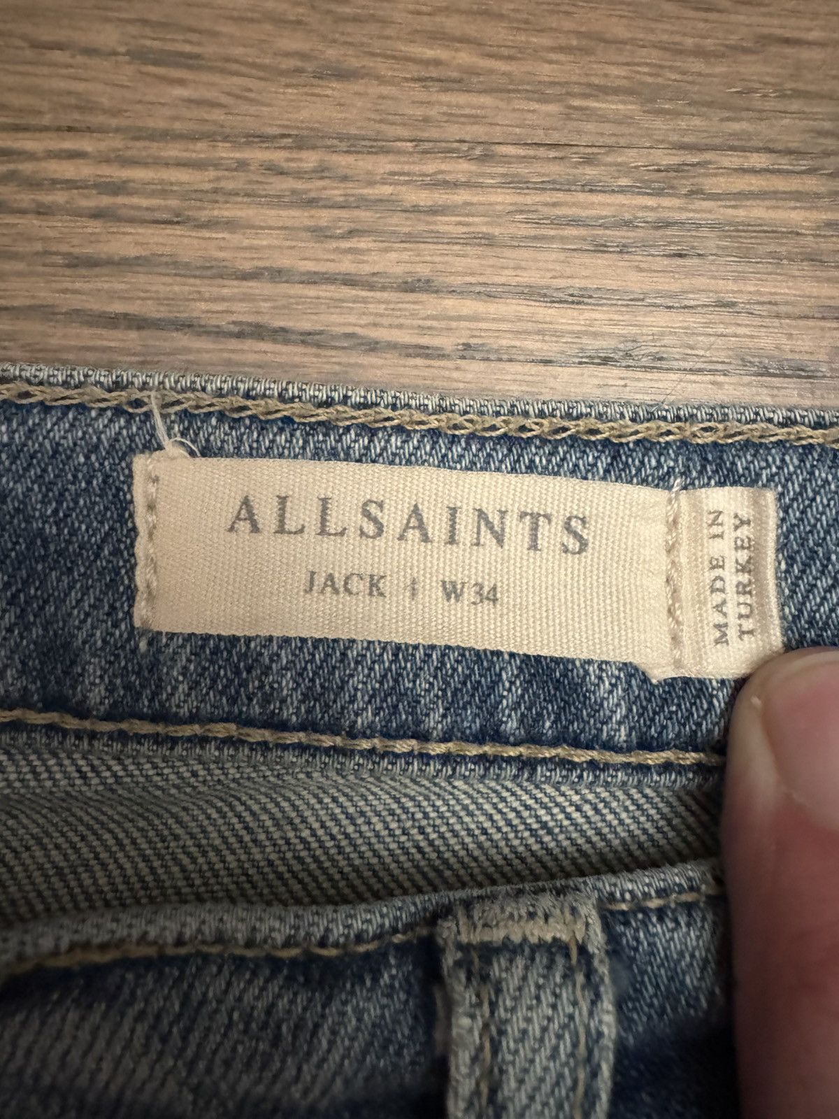 Allsaints Allsaints Light Wash Distressed Jack Jeans Size US 34 / EU 50 - 8 Thumbnail