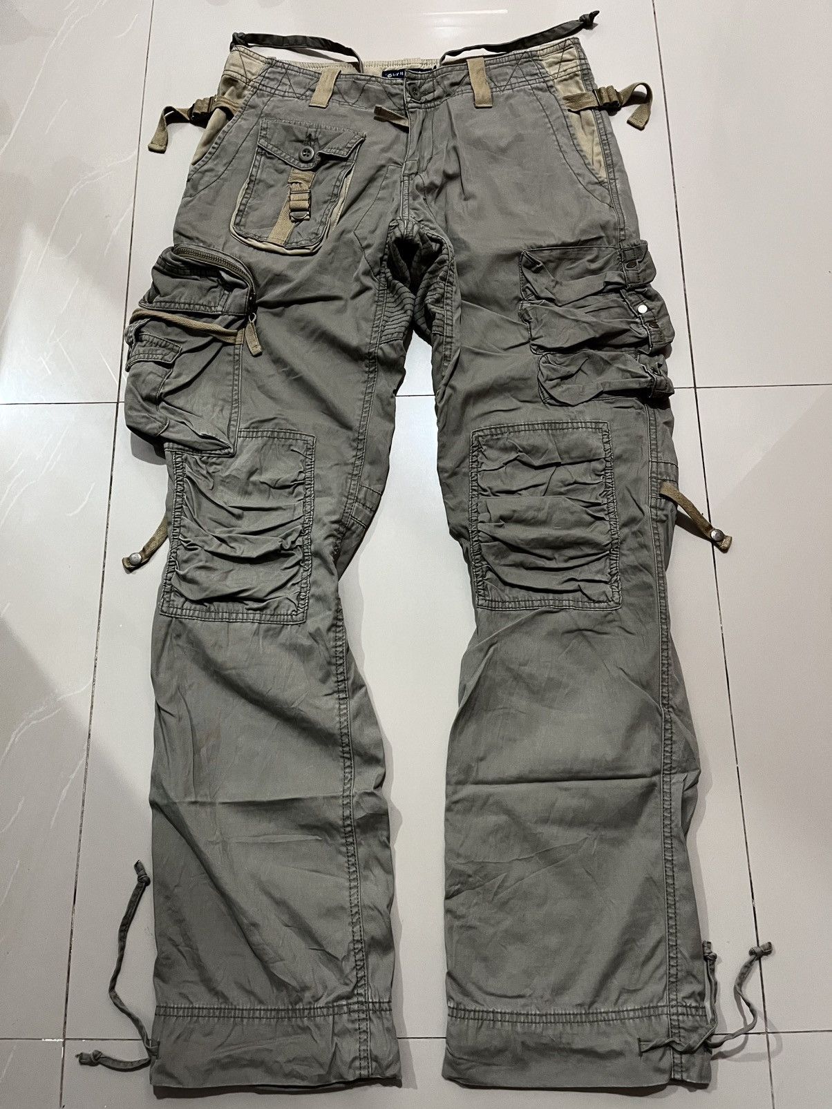 Ralph Lauren 2000’s RALPH LAUREN PARATROOPER DOUBLE KNEE 3D CARGO PANTS Size US 32 / EU 48 - 1 Thumbnail