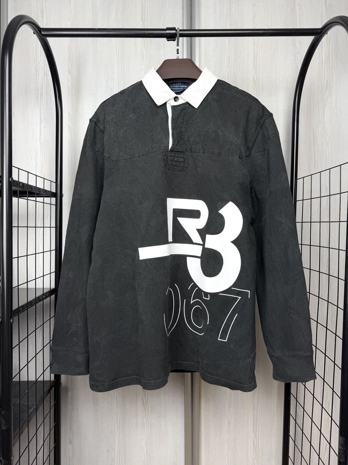 Polo Ralph Lauren Polo Ralph Lauren R3 067 vintage 90s faded rugby polo shirt Size US XL / EU 56 / 4 - 1 Thumbnail