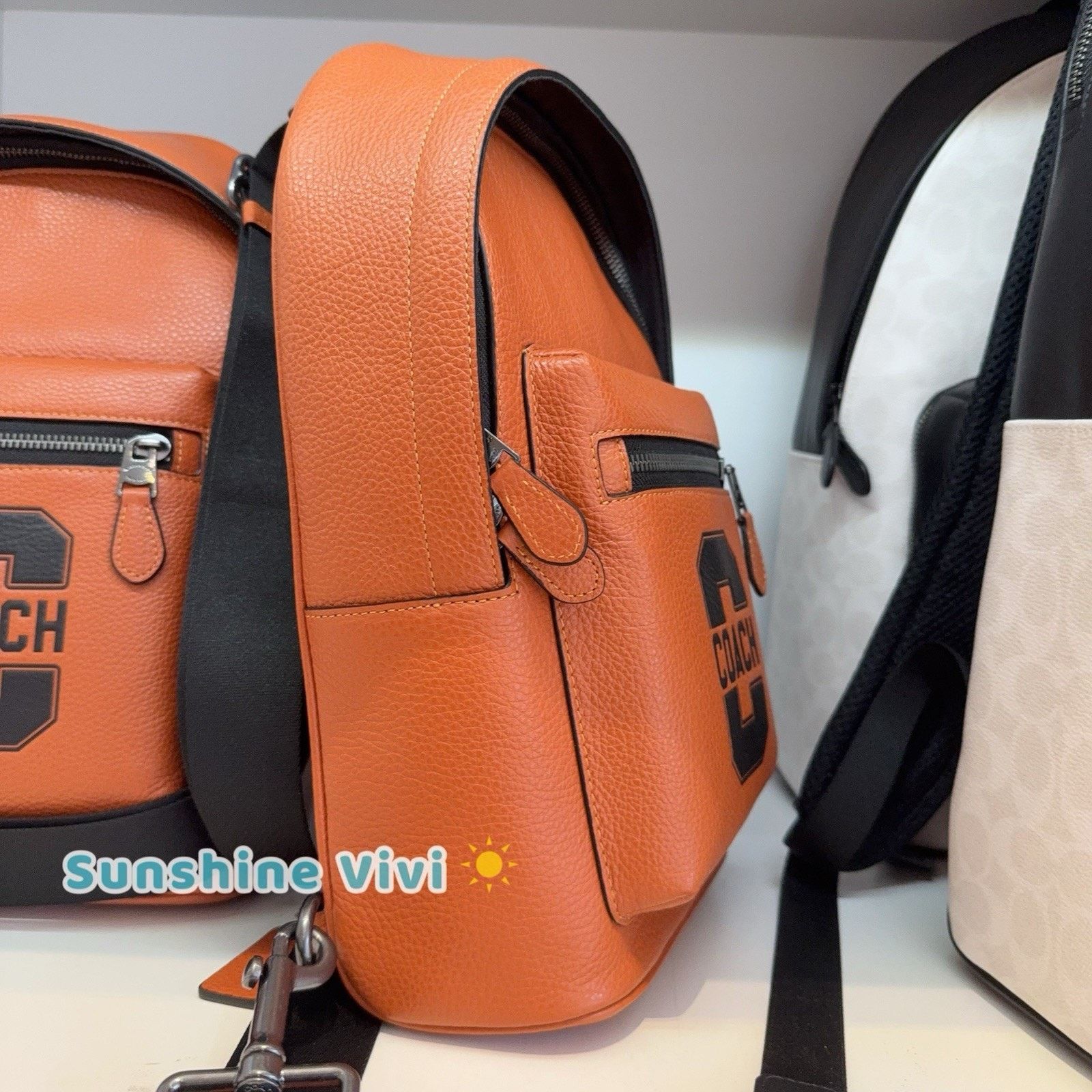 Coach NWT COACH CAJ60 West Pack Varsity Motif Toffee/Black Size ONE SIZE - 2 Thumbnail