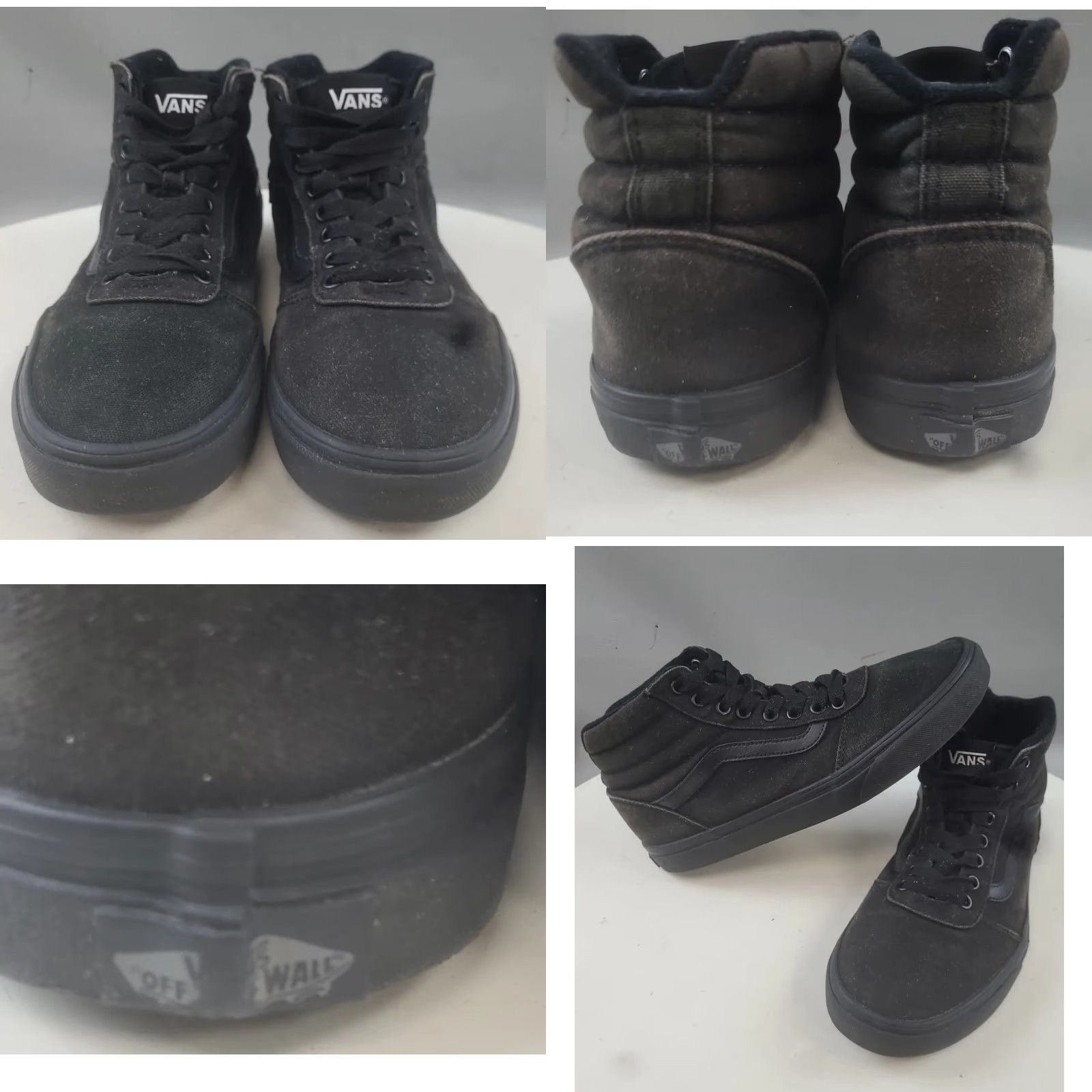 Vans VANS Men's Sk8 Hi Triple Black Shoes Size 8.5 Canvas High Top Skateboard Sneakers Size US M / EU 48-50 / 2 - 8 Thumbnail