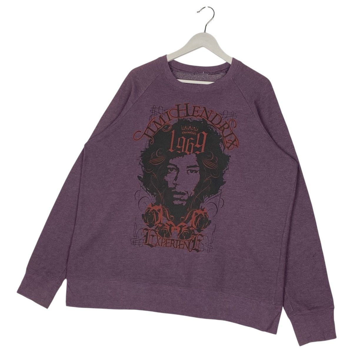 Designer × Jimi Hendrix × Vintage Vintage Jimi Hendrix 1969 Crewneck Sweatshirt Purple Size US L / EU 52-54 / 3 - 2 Thumbnail