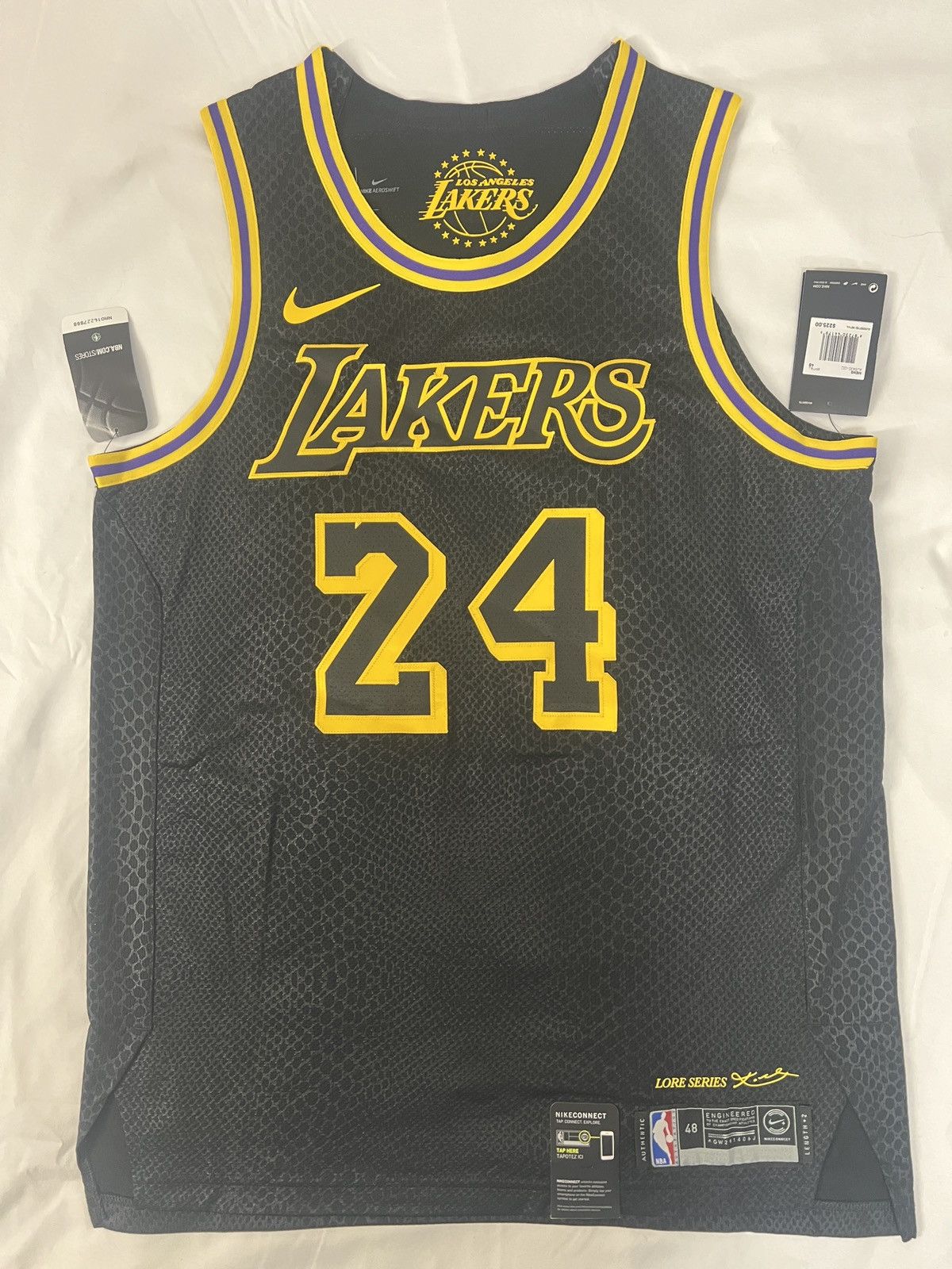 image of Nike Kobe Bryant Lakers Authentic Lore Series Black Mamba, Men's (Size Large)