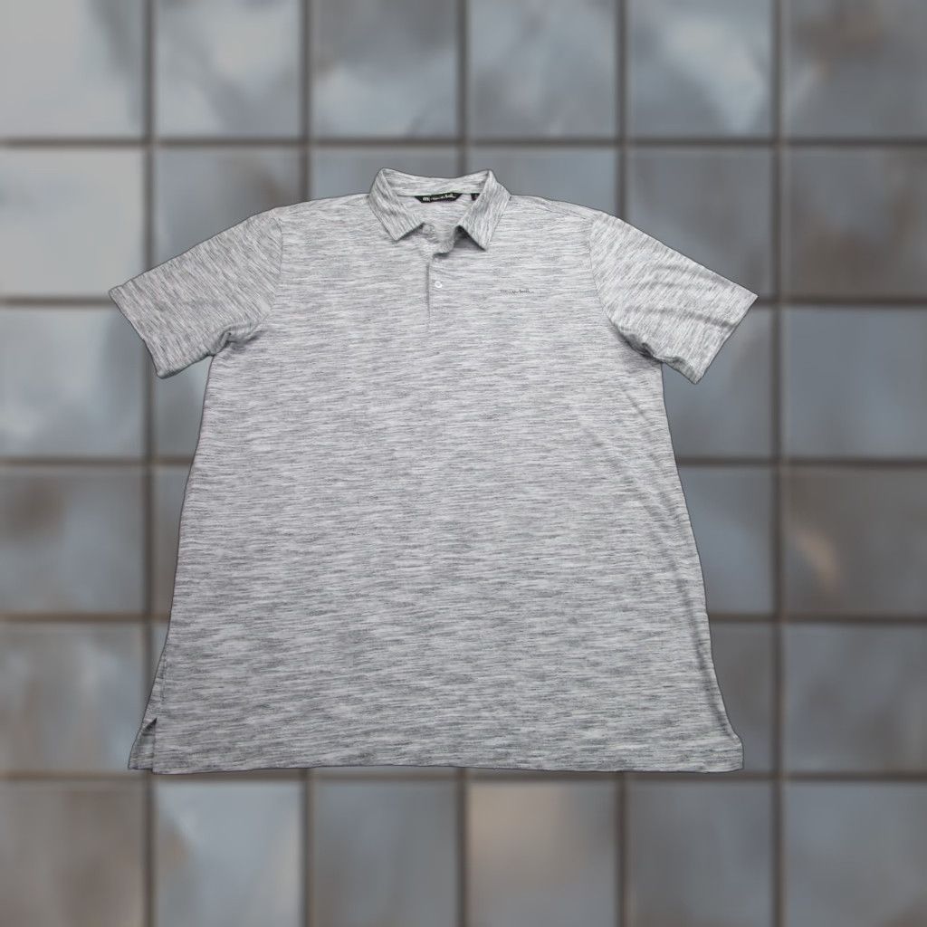 TravisMathew TravisMathew Polo Shirt Mens XL Gray Heather Golf Performance Athletic Stretch Size US XL / EU 56 / 4 - 1 Thumbnail