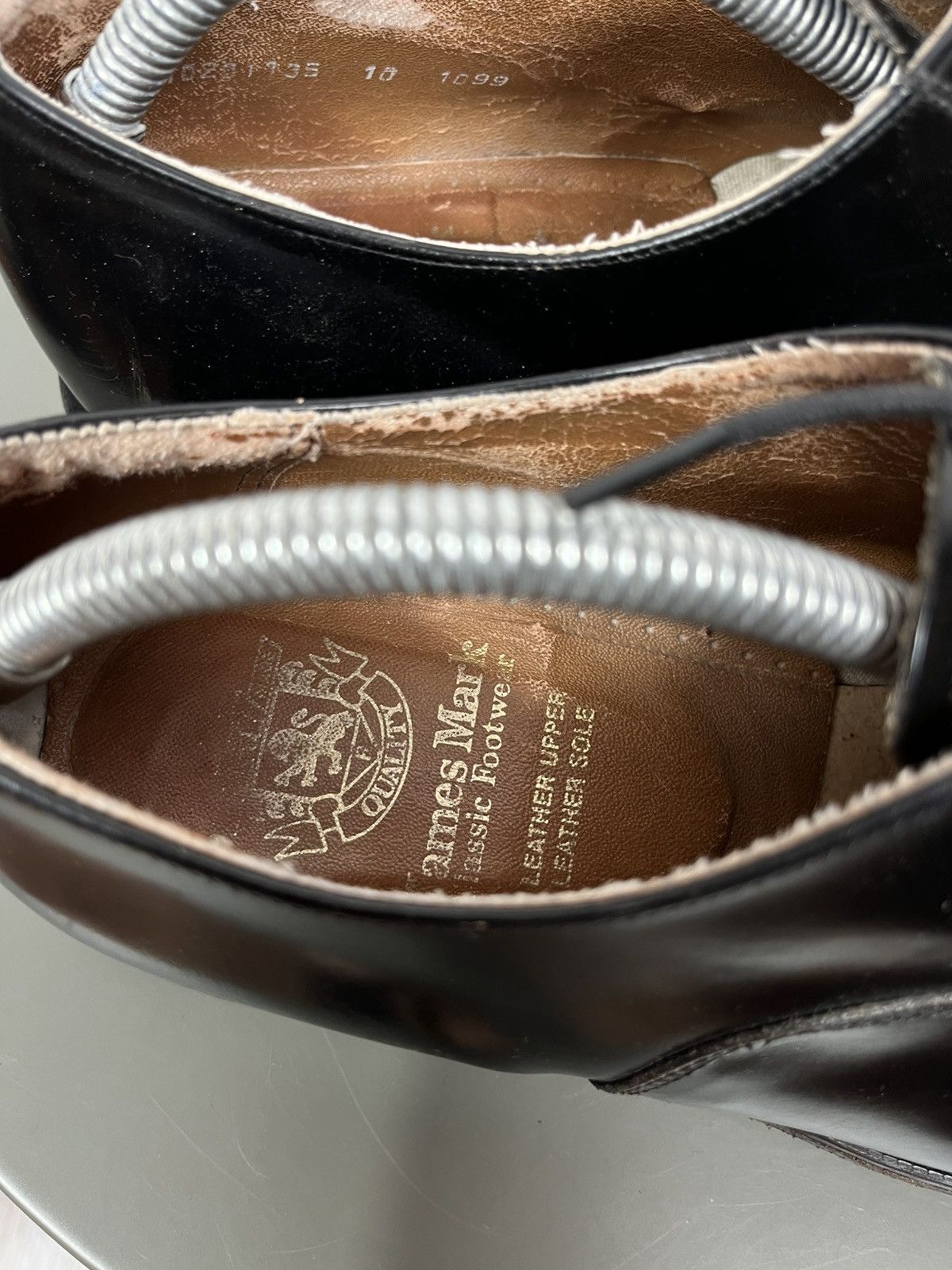 Other James Mark Black Leather Cap Toe Oxford Shoes Men US 10 Size US 10 / EU 43 - 9 Thumbnail