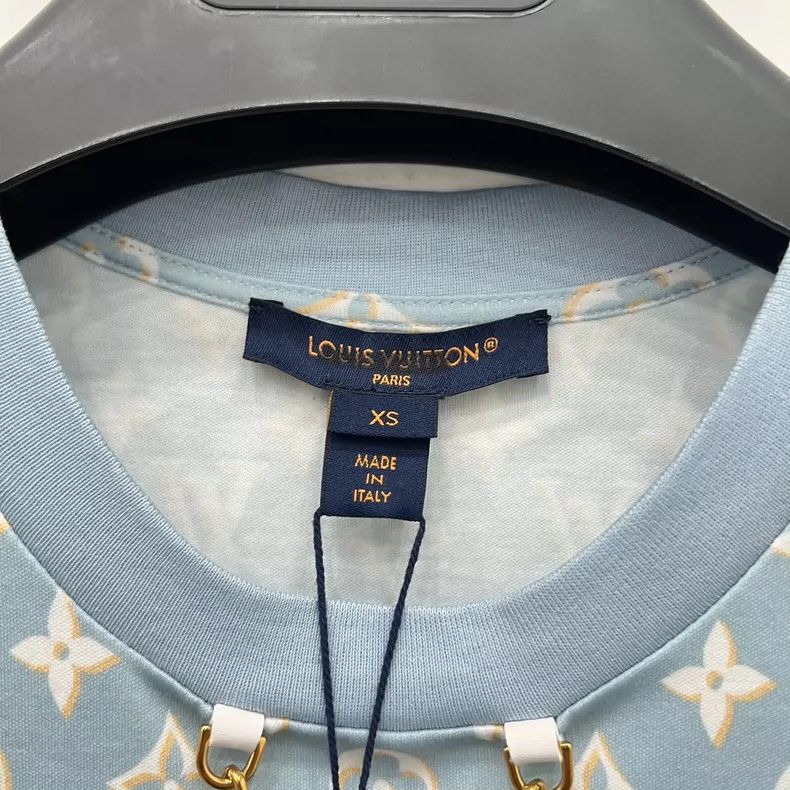 Louis Vuitton Louis Vuitton Blue presbyopic full print dress Size XS / US 0-2 / IT 36-38 - 3 Thumbnail