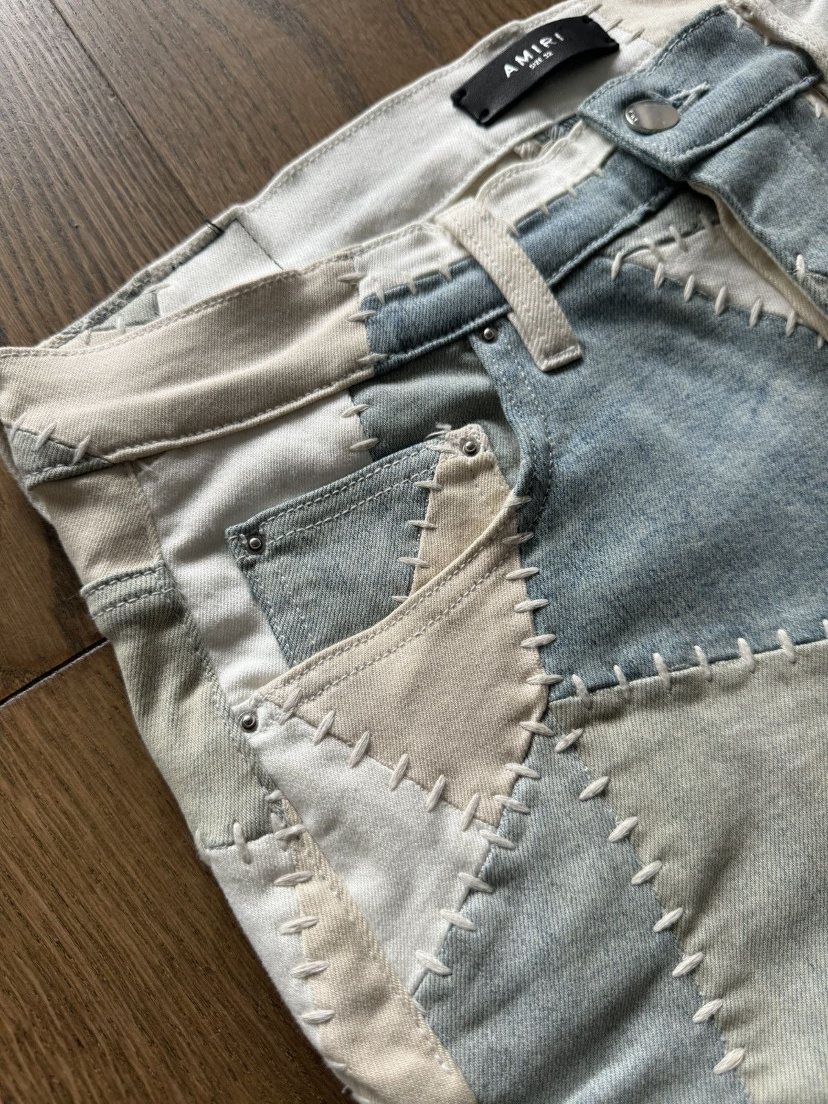 Amiri Amiri Jeans Patchwork Stitched Skinny Denim Size US 32 / EU 48 - 5 Thumbnail