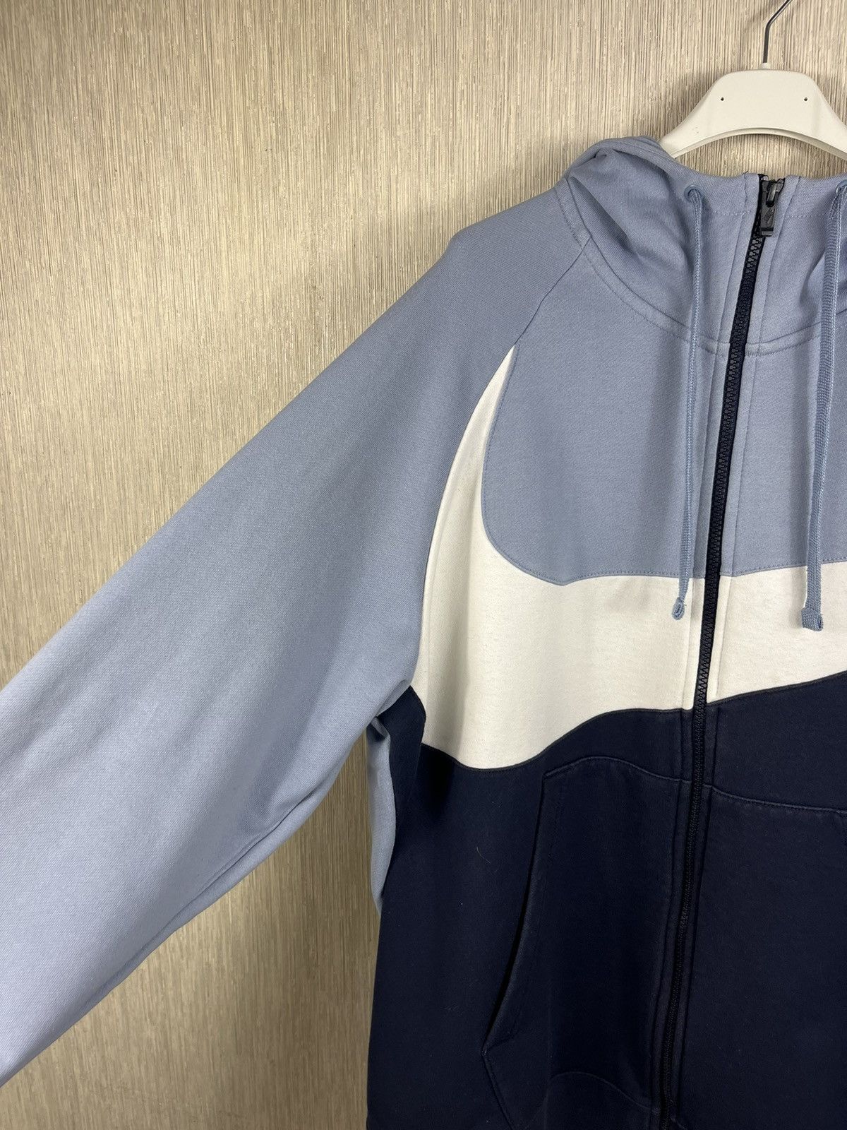 Nike Nike y2k big swoosh logo zip hoodie sweatshirt baby blue Size US XL / EU 56 / 4 - 8 Thumbnail