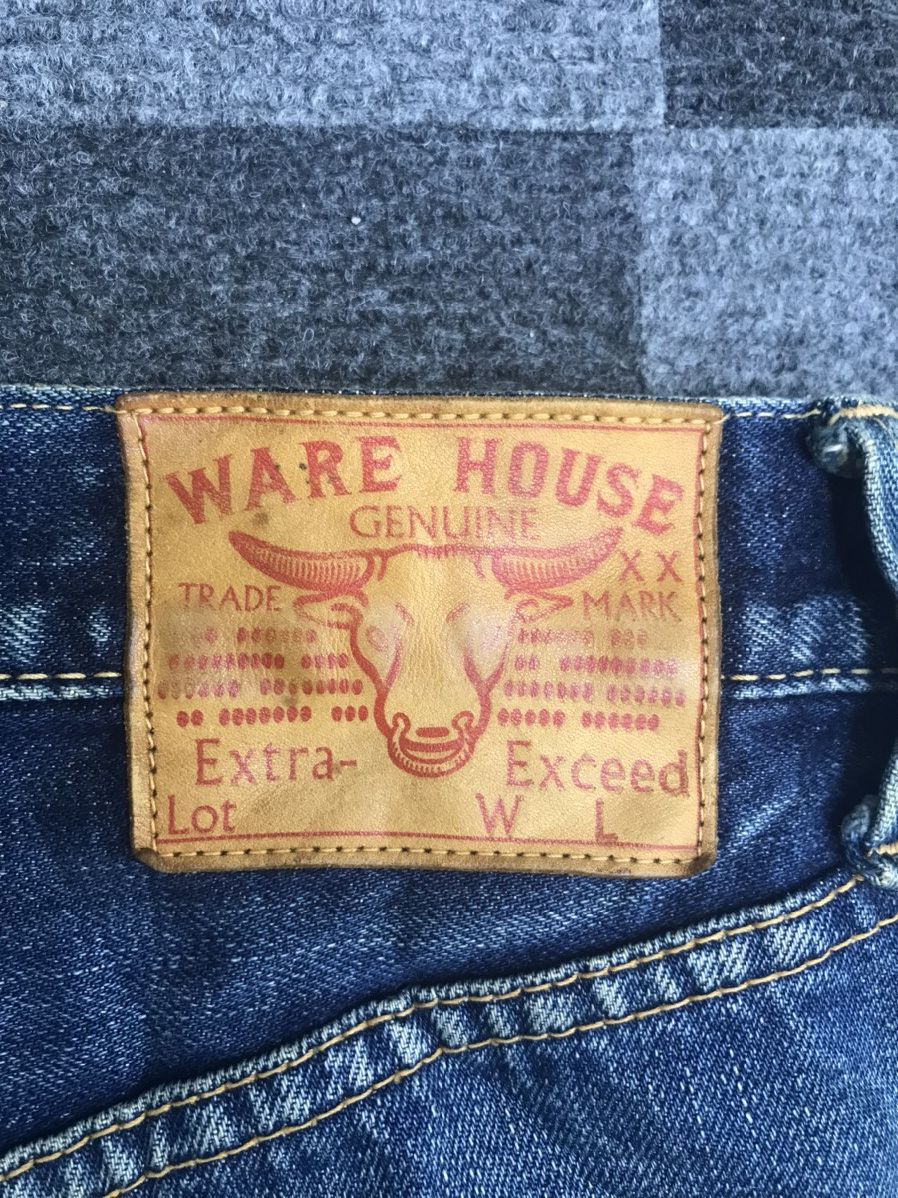 Warehouse 💥THRASHED💥WAREHOUSE SPECIAL Thrashed Selvedge Jeans Size US 29 - 14 Thumbnail