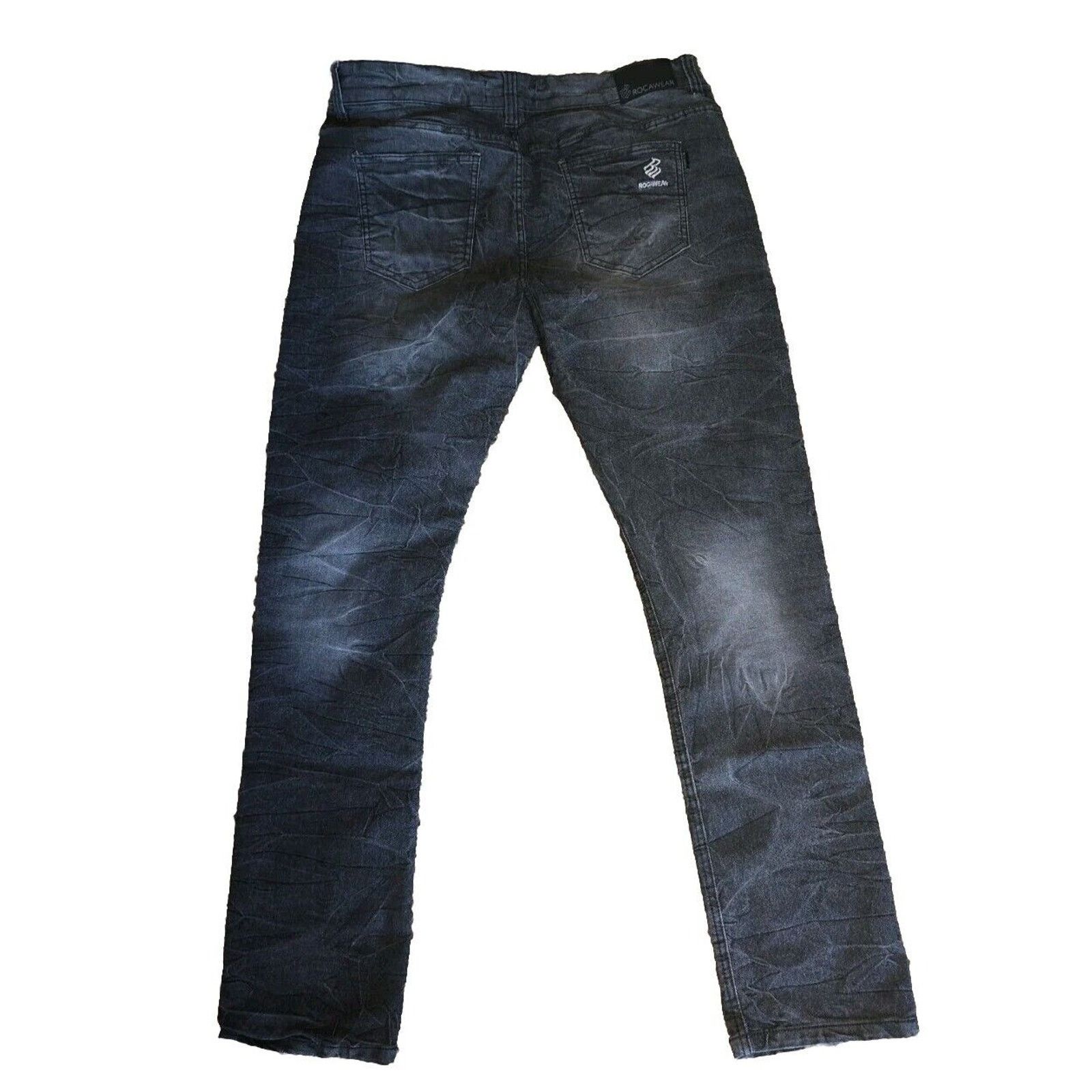 Rocawear Rocawear Black Jeans Mens 42x32 Straight Fit Faded Look NWT Size US 42 / EU 58 - 5 Thumbnail