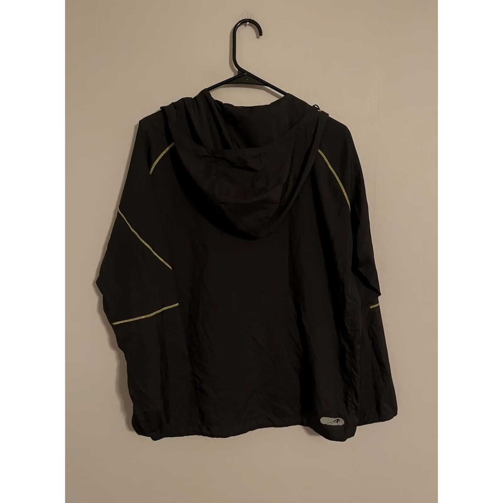Asics ASICS Motion Fujitrail Black Yellow Full Zip Hood Windbreaker Jacket Women's XL Jacket Windbreaker Running Outdoor XS? Size XL / US 12-14 / IT 48-50 - 4 Thumbnail