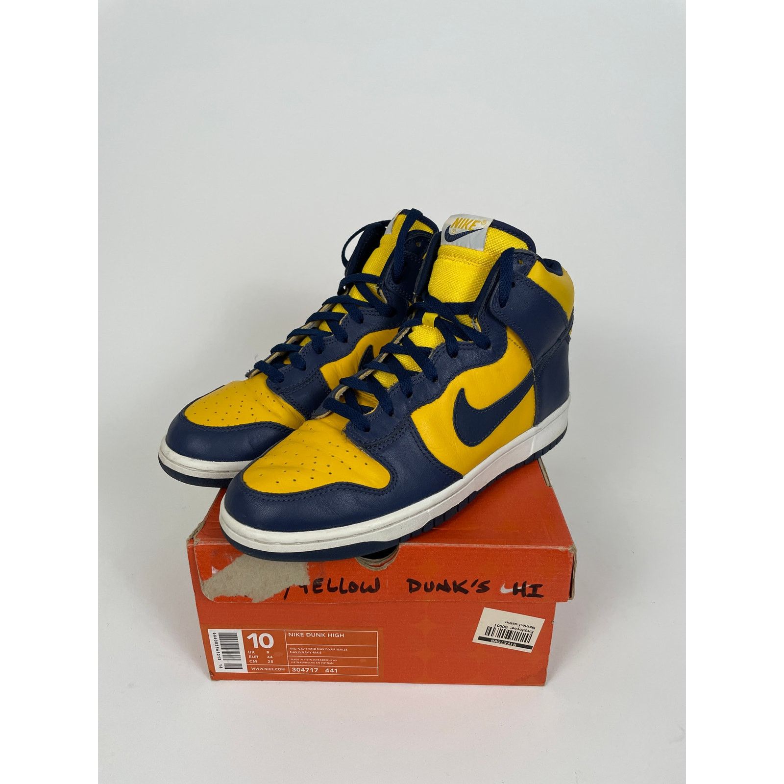 Nike Sneaker Nike Sb Dunk High Unlv 2003 Nike Dunk Hi Michigan