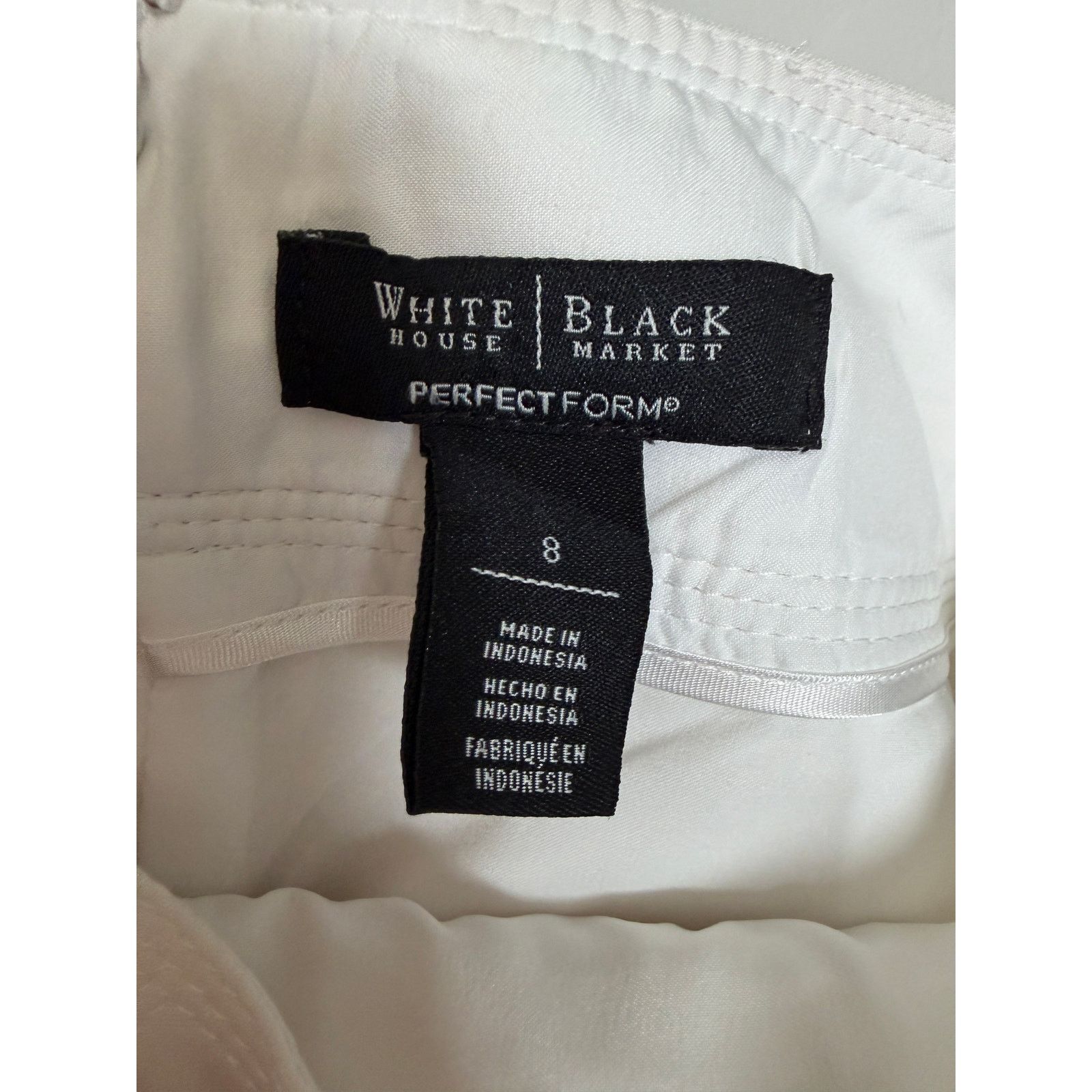 White House Black Market White House Black Market Cream Pencil Skirt \ Size 8indo Size 30" / US 8 / IT 44 - 3 Thumbnail