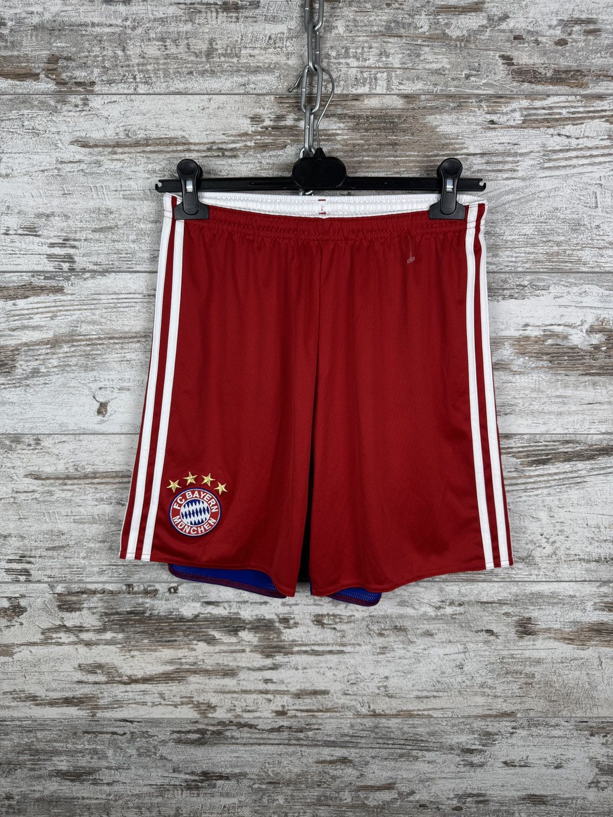 Adidas × Vintage Mens Vintage Adidas Bayern Munich FC soccer shorts training Size US 32 / EU 48 - 2 Thumbnail