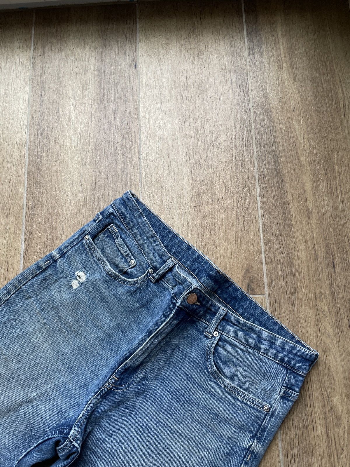 Vintage Vintage Flared Jeans Dirty Avant Garde Slim Japanese wide Size US 32 / EU 48 - 5 Thumbnail