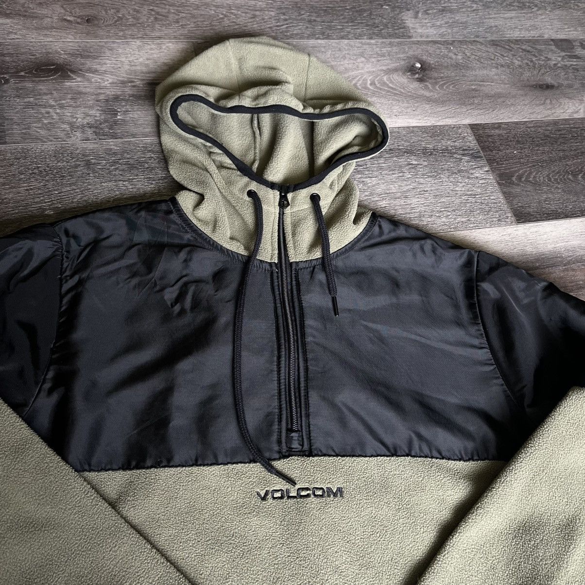 Volcom Vintage Volcom Skateboards 1/2 Half Zip Fleece Hooded Jacket Size US S / EU 44-46 / 1 - 3 Thumbnail