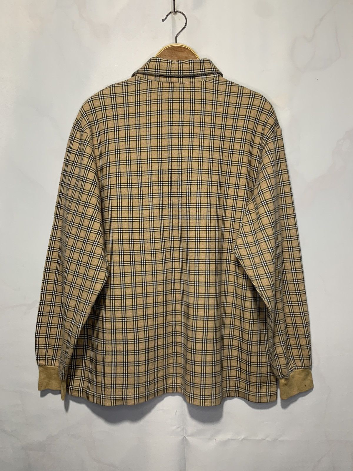Burberry × Vintage Burberrys iconic Novacheck L/S polo shirt vintage Size L / US 10 / IT 46 - 6 Thumbnail