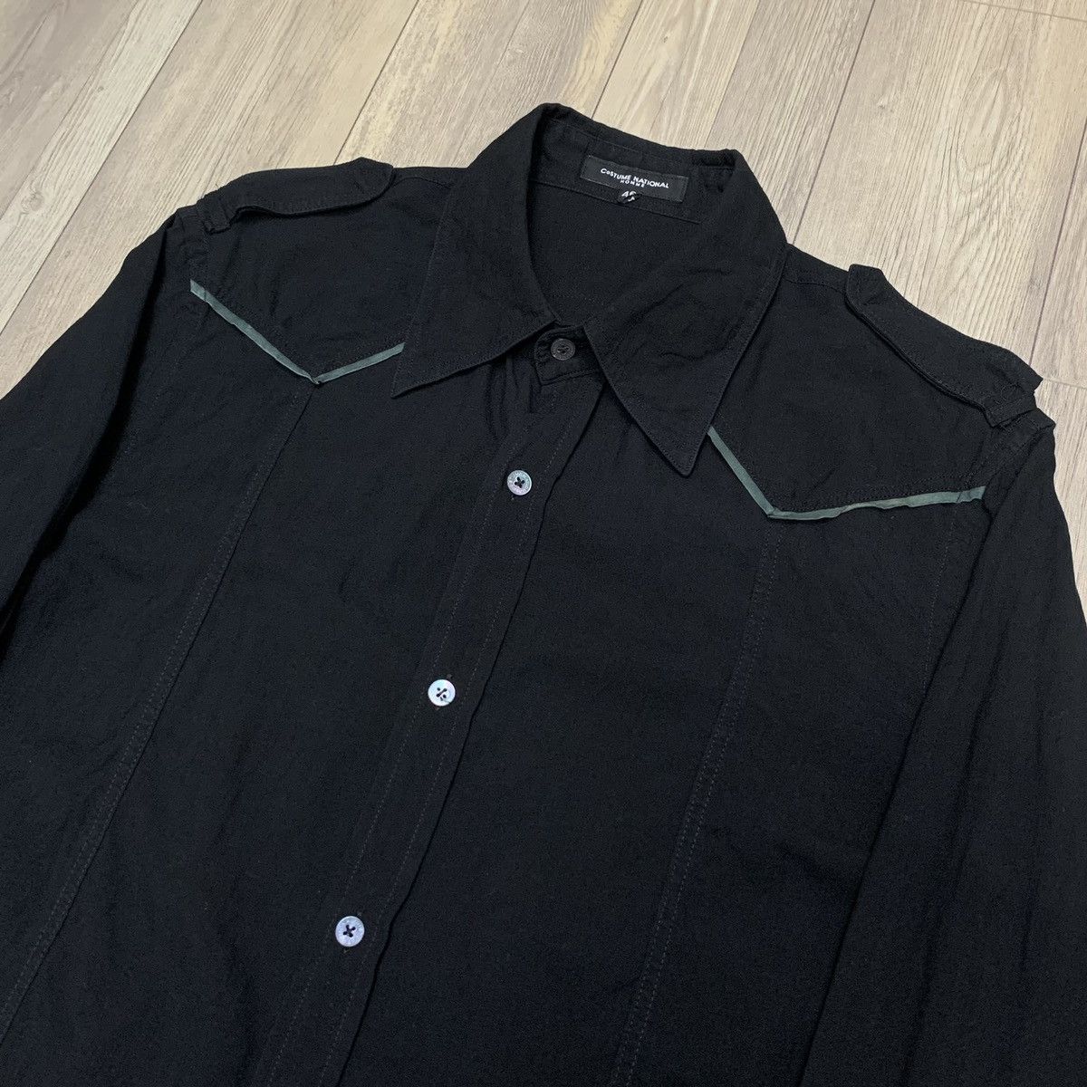 Costume National Homme Spring 2005 Sheeran Military Shirt