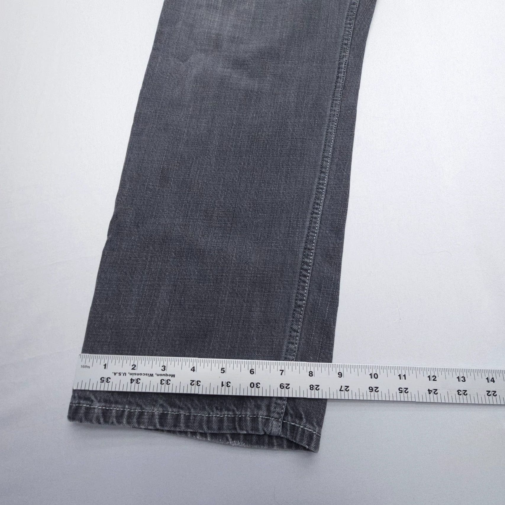 Levi's Vtg Levi's Denizen 236 Jeans Mens 36 x 30 Inseam Gray 2000s Straight 5-Pocket Denim Cotton Regular JeansMens Size US 36 / EU 52 - 4 Thumbnail