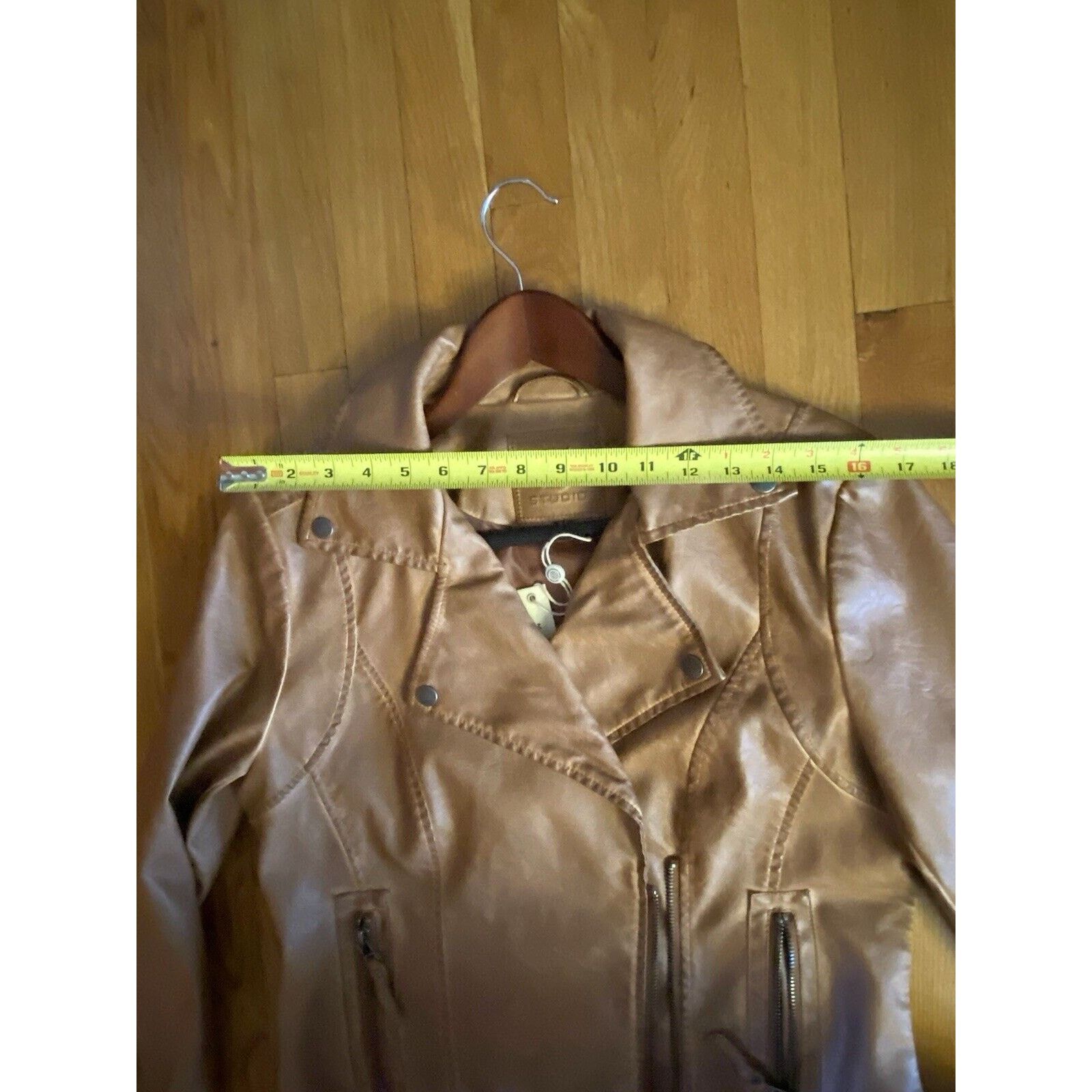 Other Max Studio Cognac Brn Faux Leather Moto Jkt Asymmetrical med Size M / US 6-8 / IT 42-44 - 12 Thumbnail